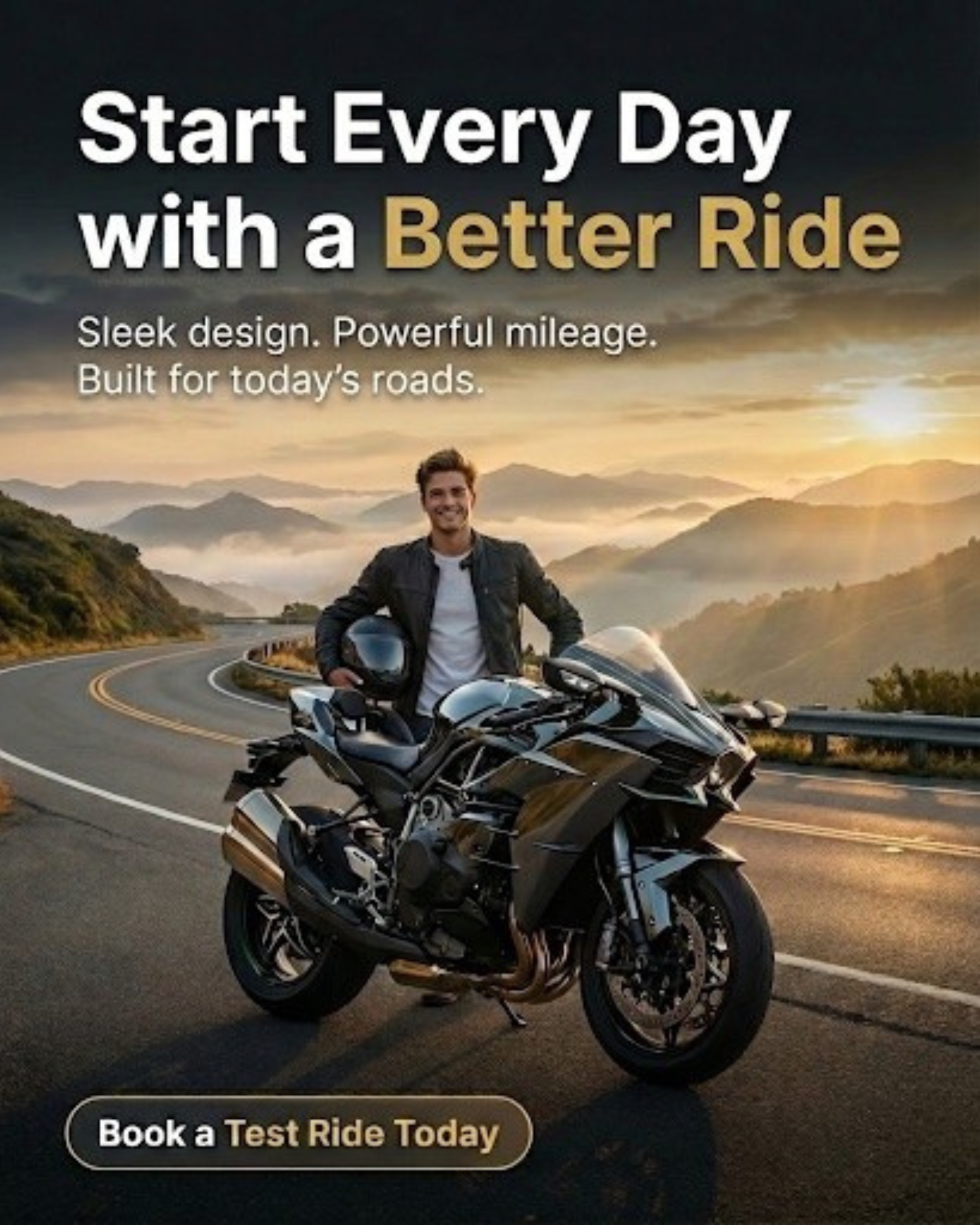 Experienced mechanic servicing a scooter in the dealership workshop...