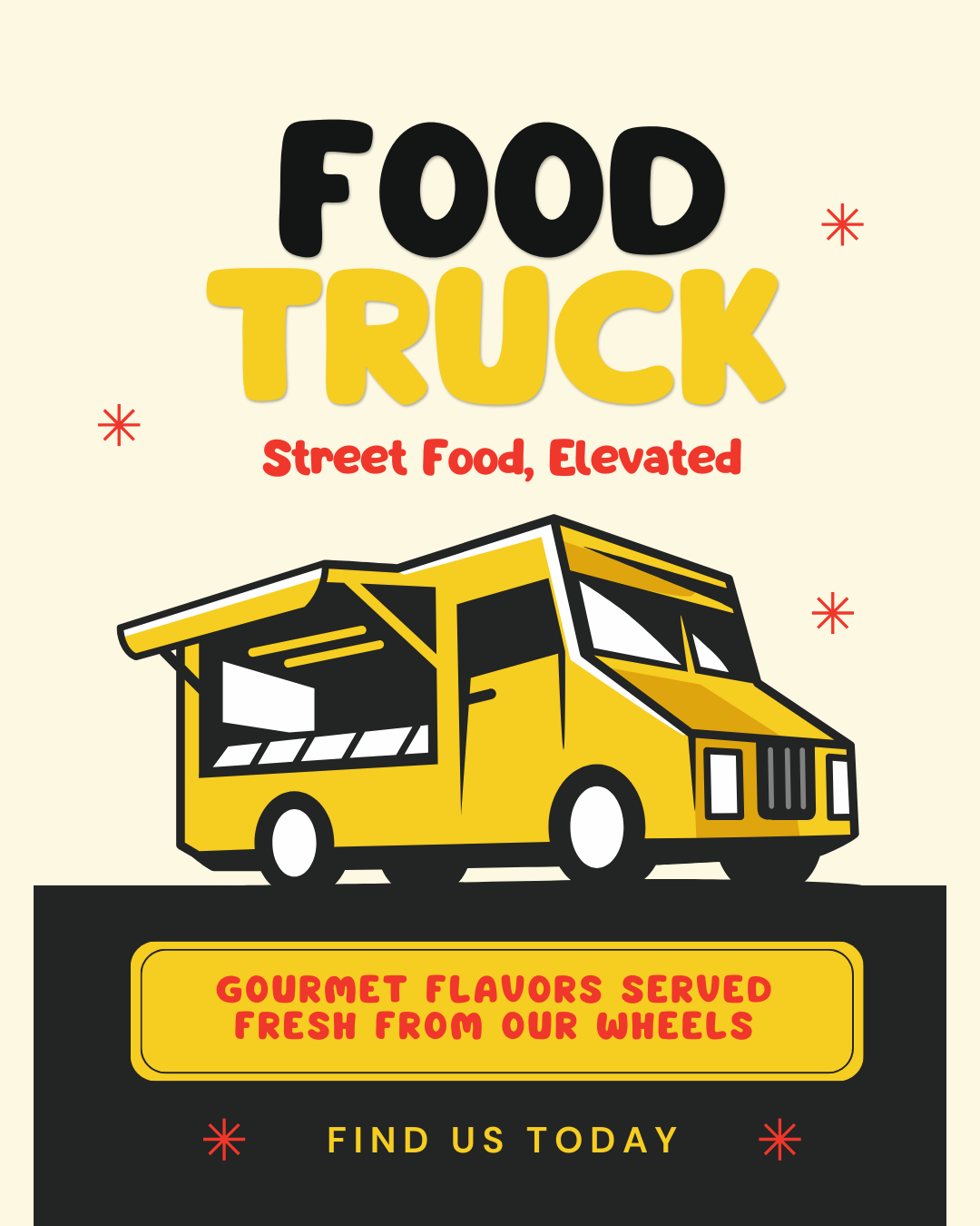 Dessert content for food truck social media automation