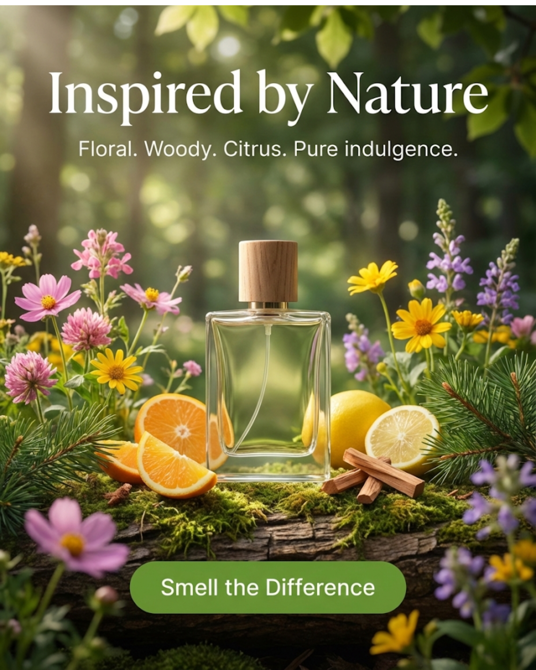 Perfume interior content for perfume social media automation