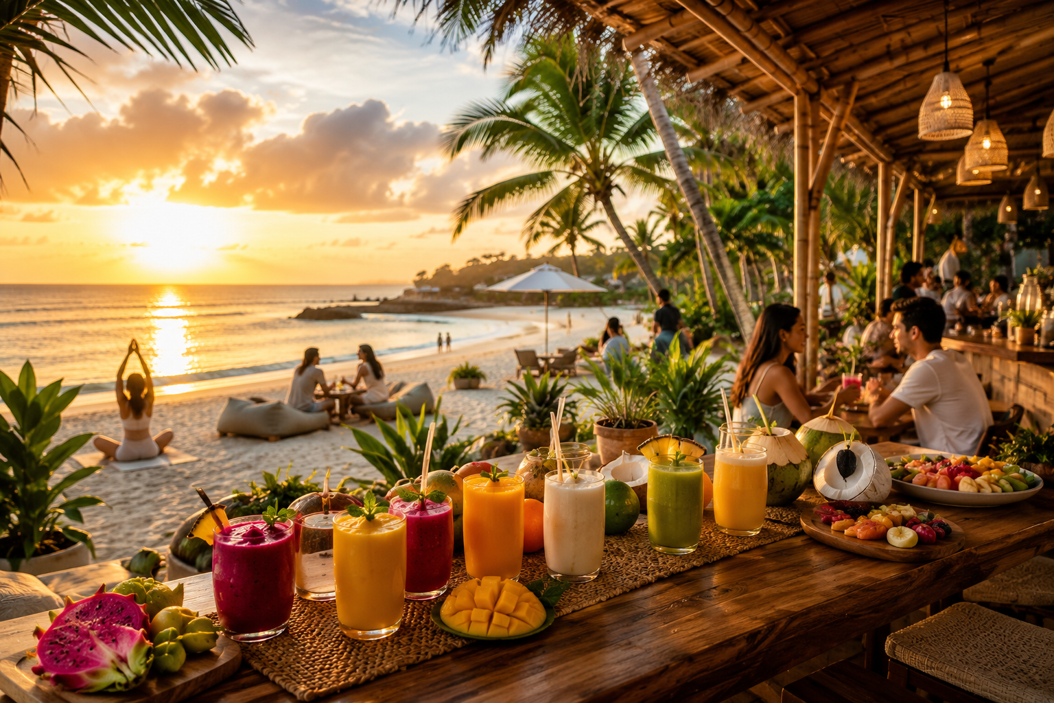 Cold pressed juice content for juice bar / smoothie bar social media automation