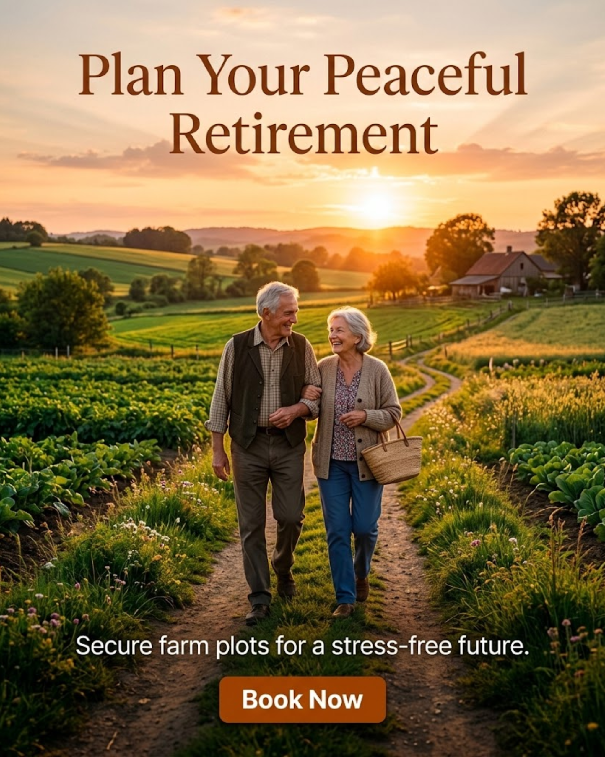 Happy customer content for farm plot social media automation