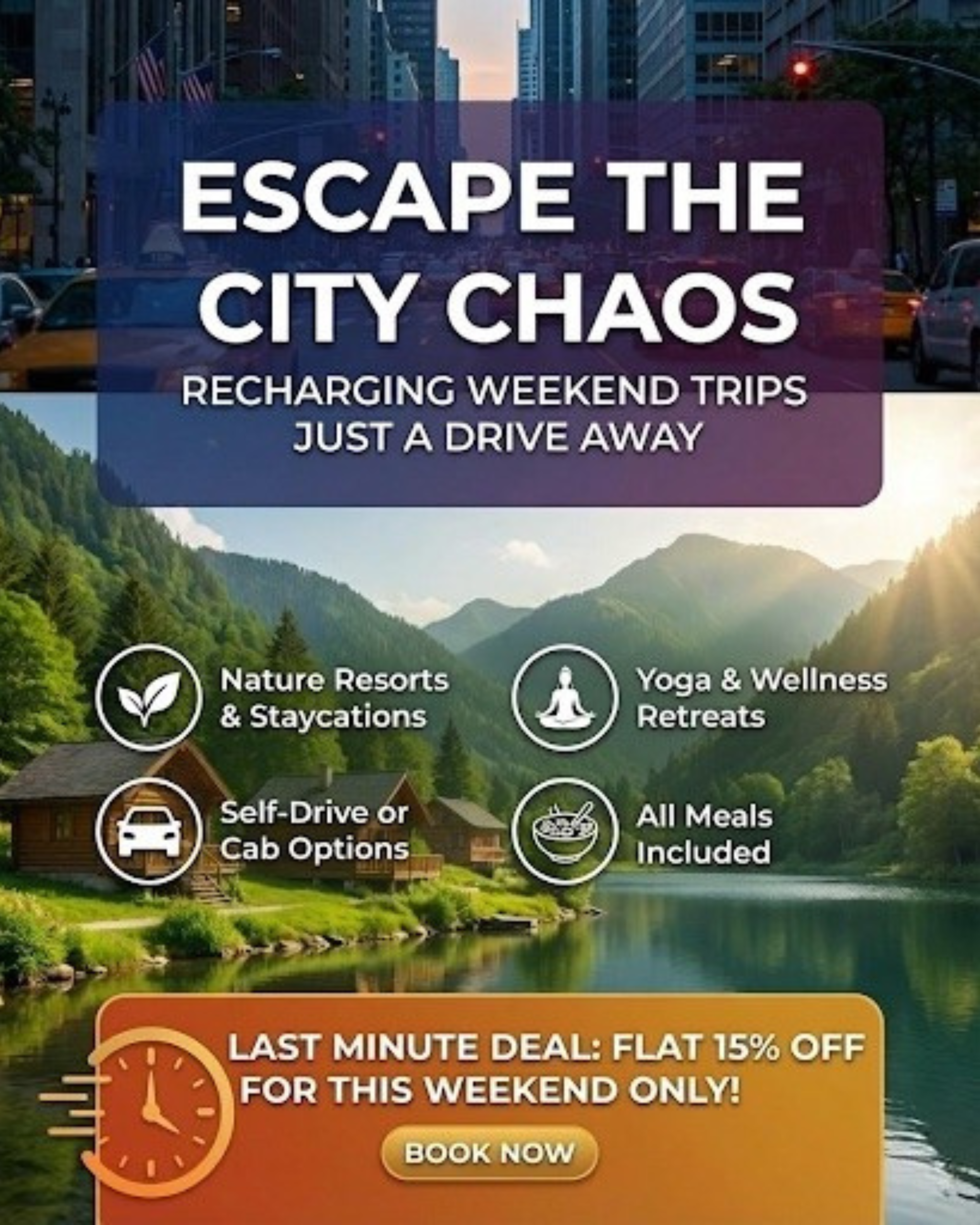 Historical city center and sightseeing tour for travel agency social media automation