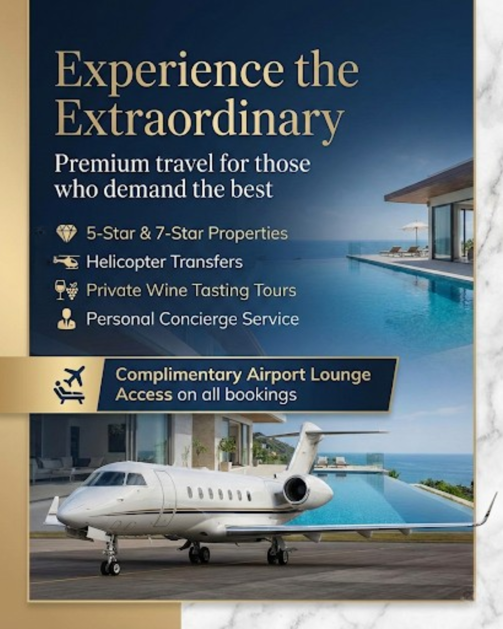 Stunning tropical beach resort for travel agency social media automation