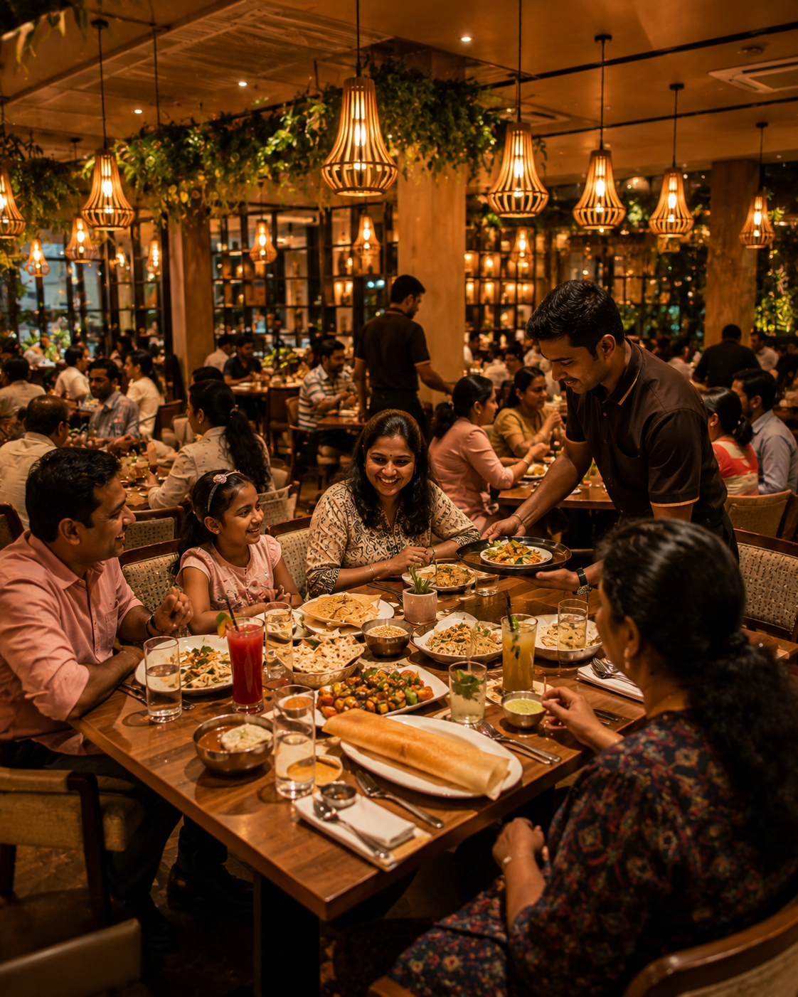 Sweet treats content for veg multicuisine restaurant social media automation
