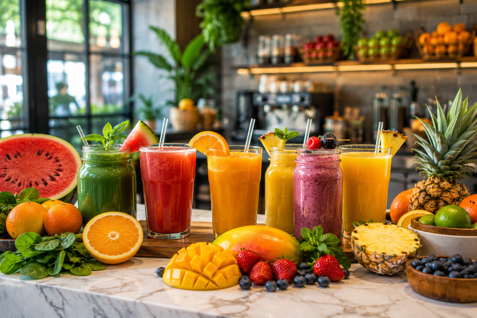 Acai bowl content for juice bar / smoothie bar social media automation