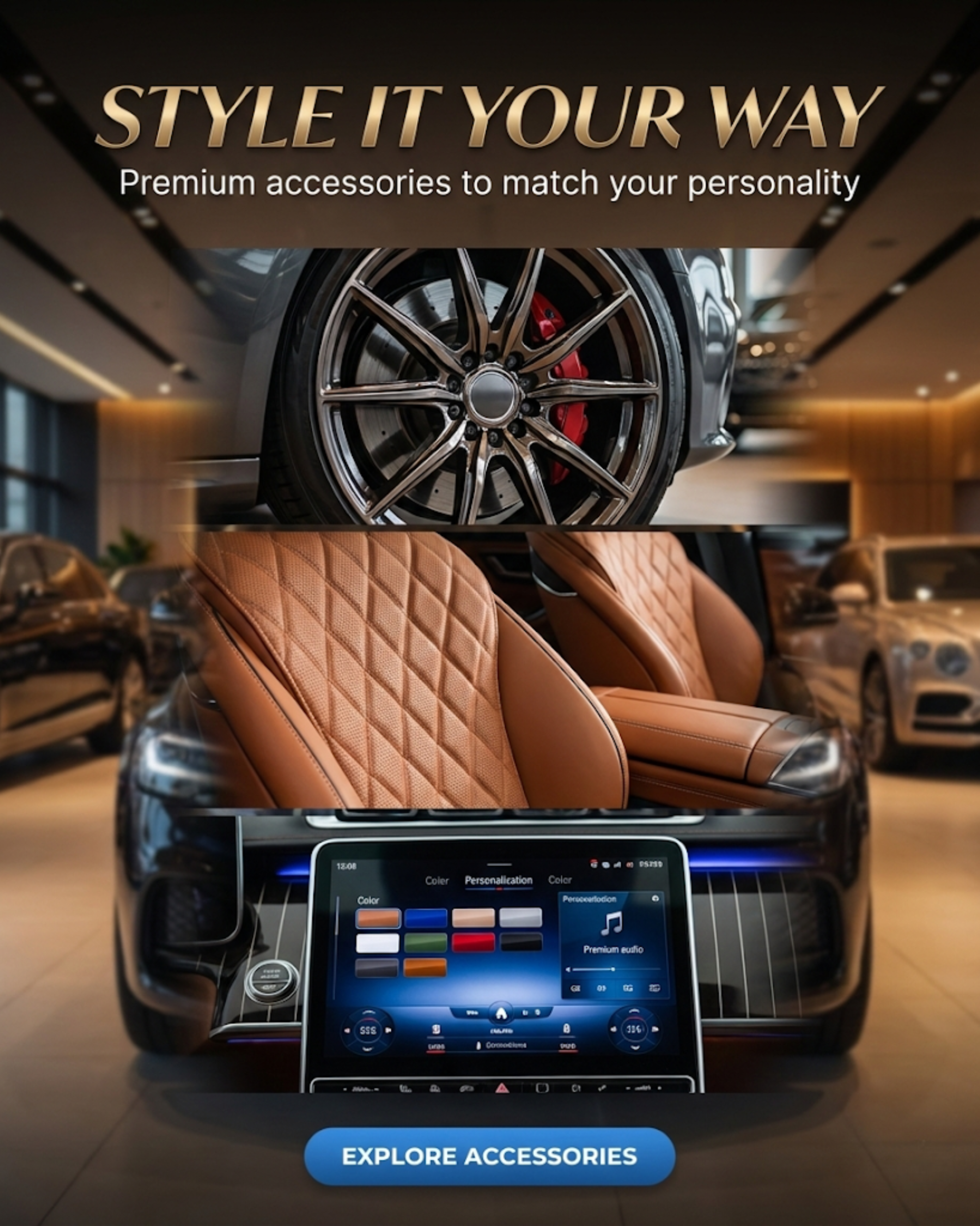 Car financing calculator and documents next to car keys for dealership social media automation