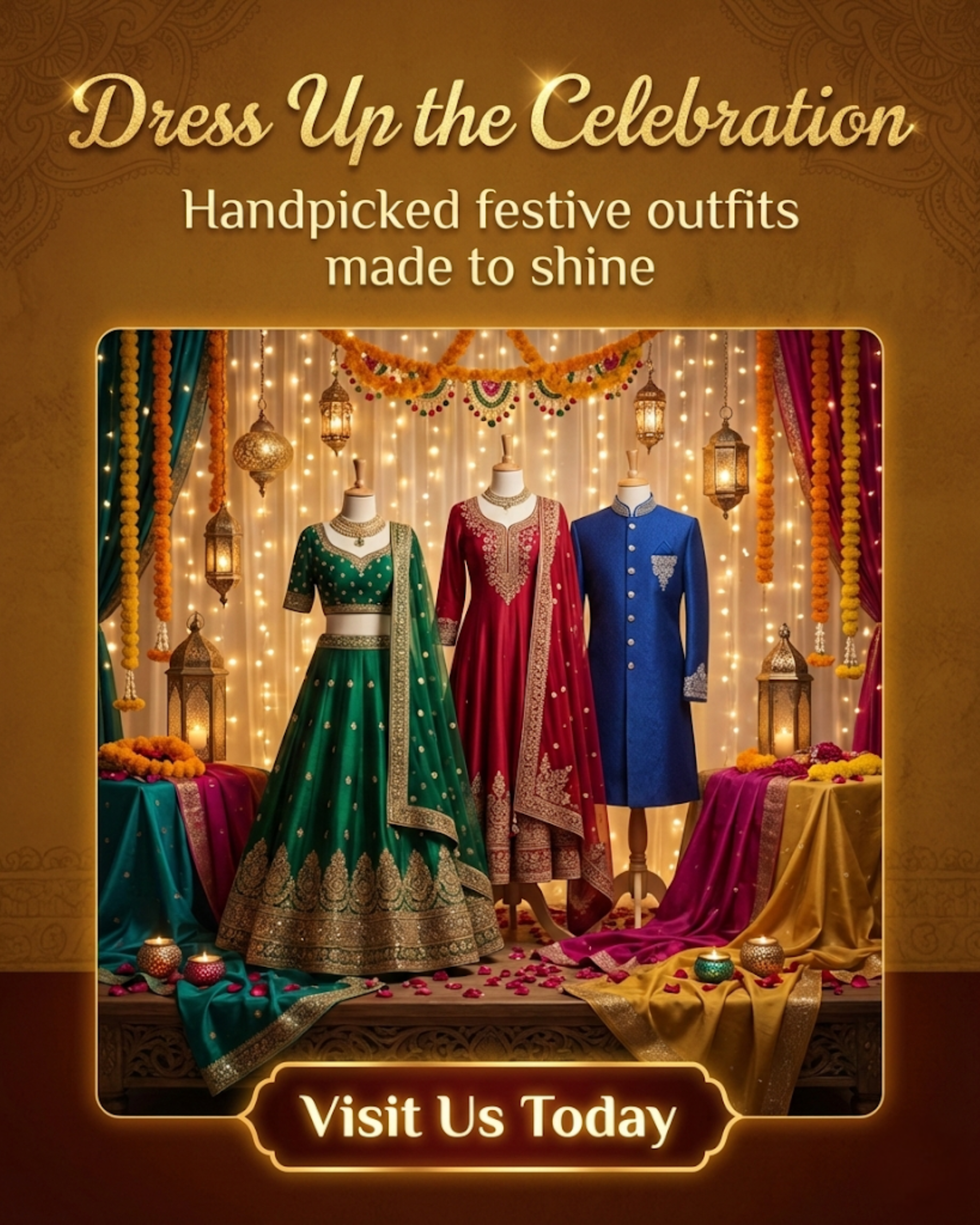 Cozy clothing boutique interior promoted through automated social media content