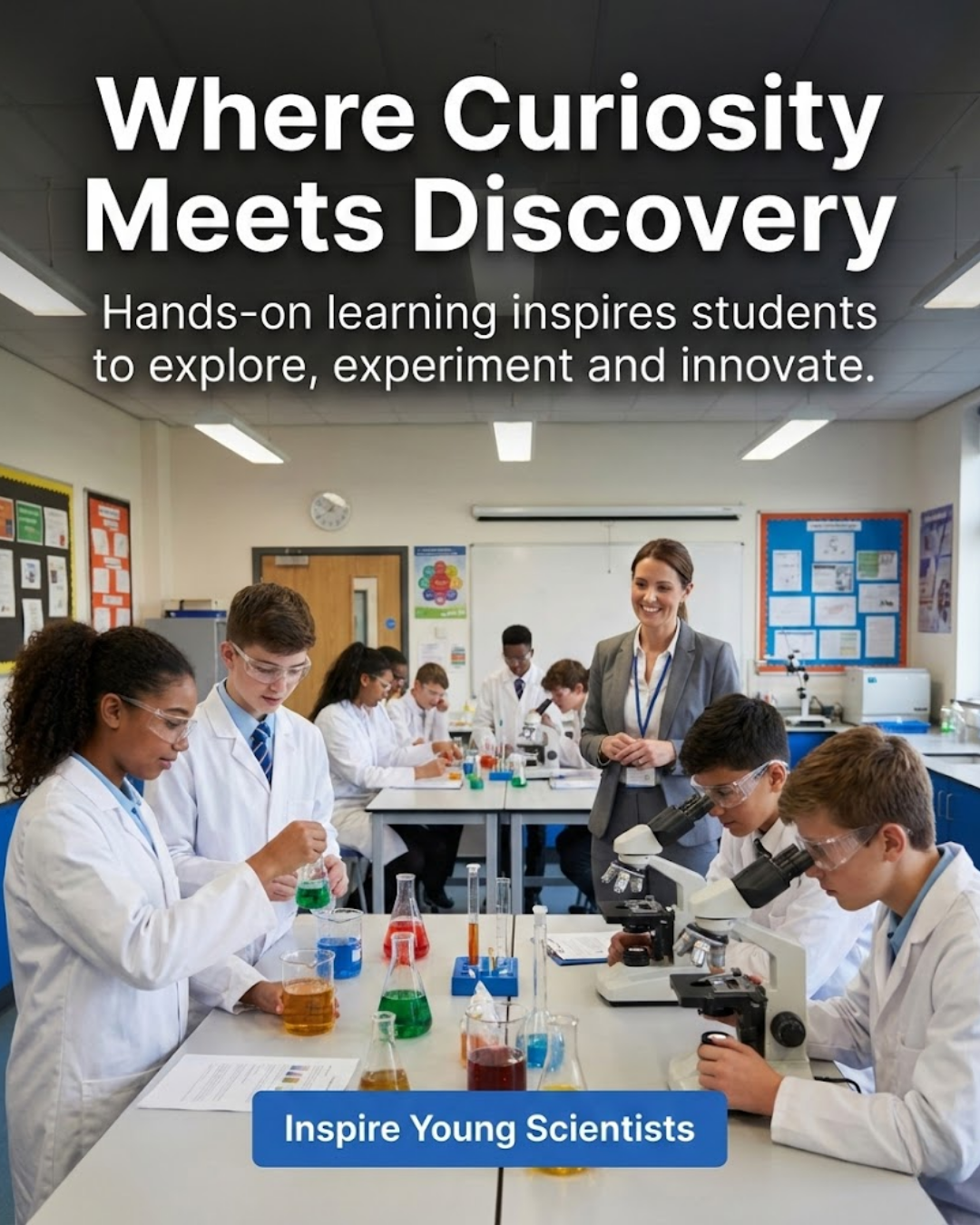 Cozy school & college interior promoted through automated social media content