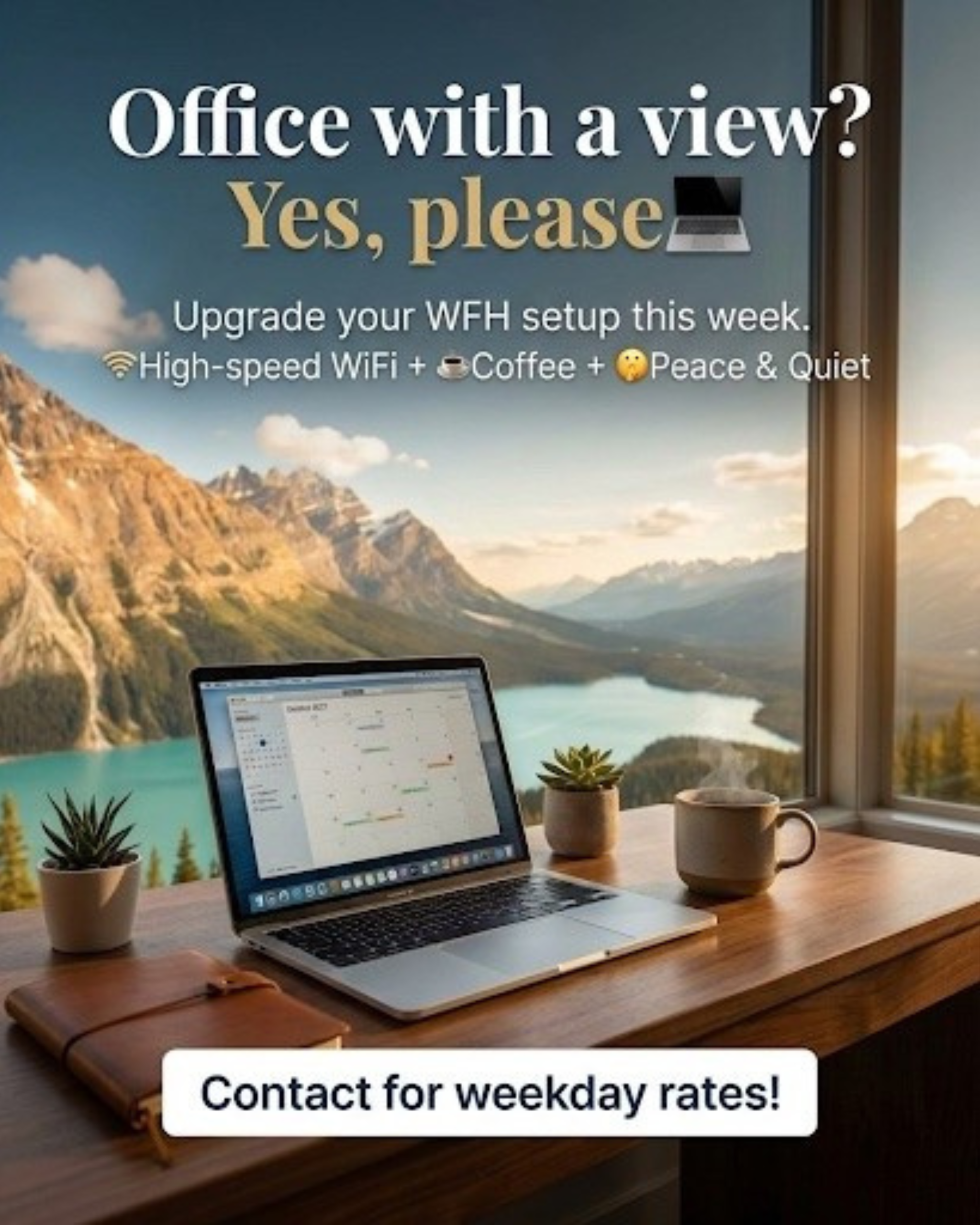 Local sightseeing hiking spot near homestay for vacation rental social media automation