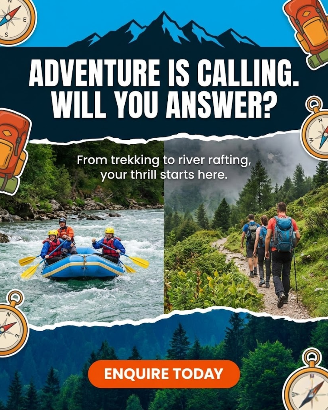 Kayaker paddling in pristine green water, promoted via automated adventure tourism social media content