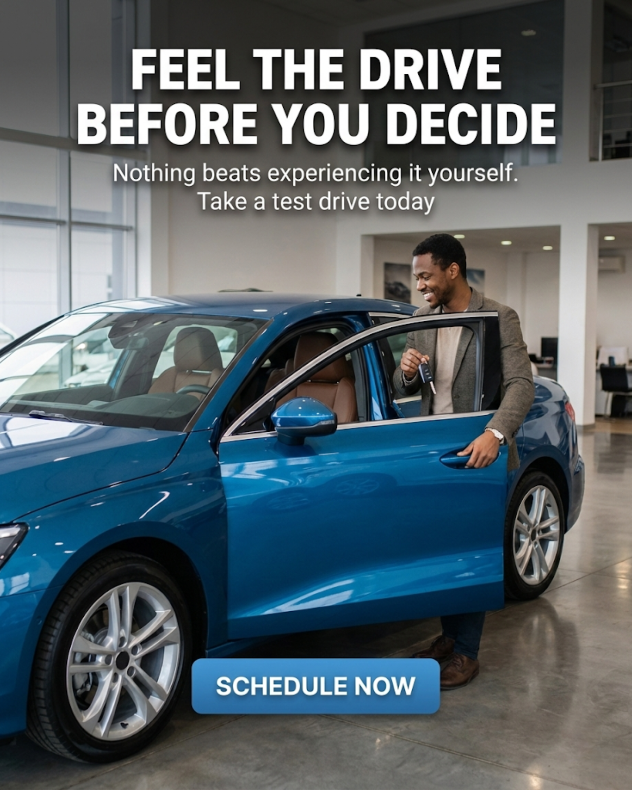 Google five star customer review quote on dealership experience for social media automation