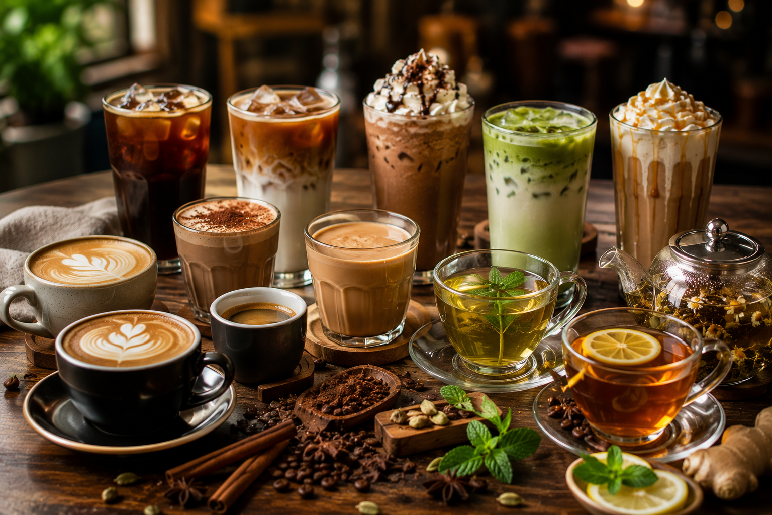 Barista preparing coffee, promoted via automated cafe social media content