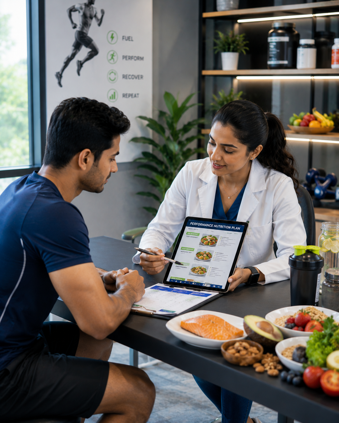 Nutrition consultation content for dieticians social media automation