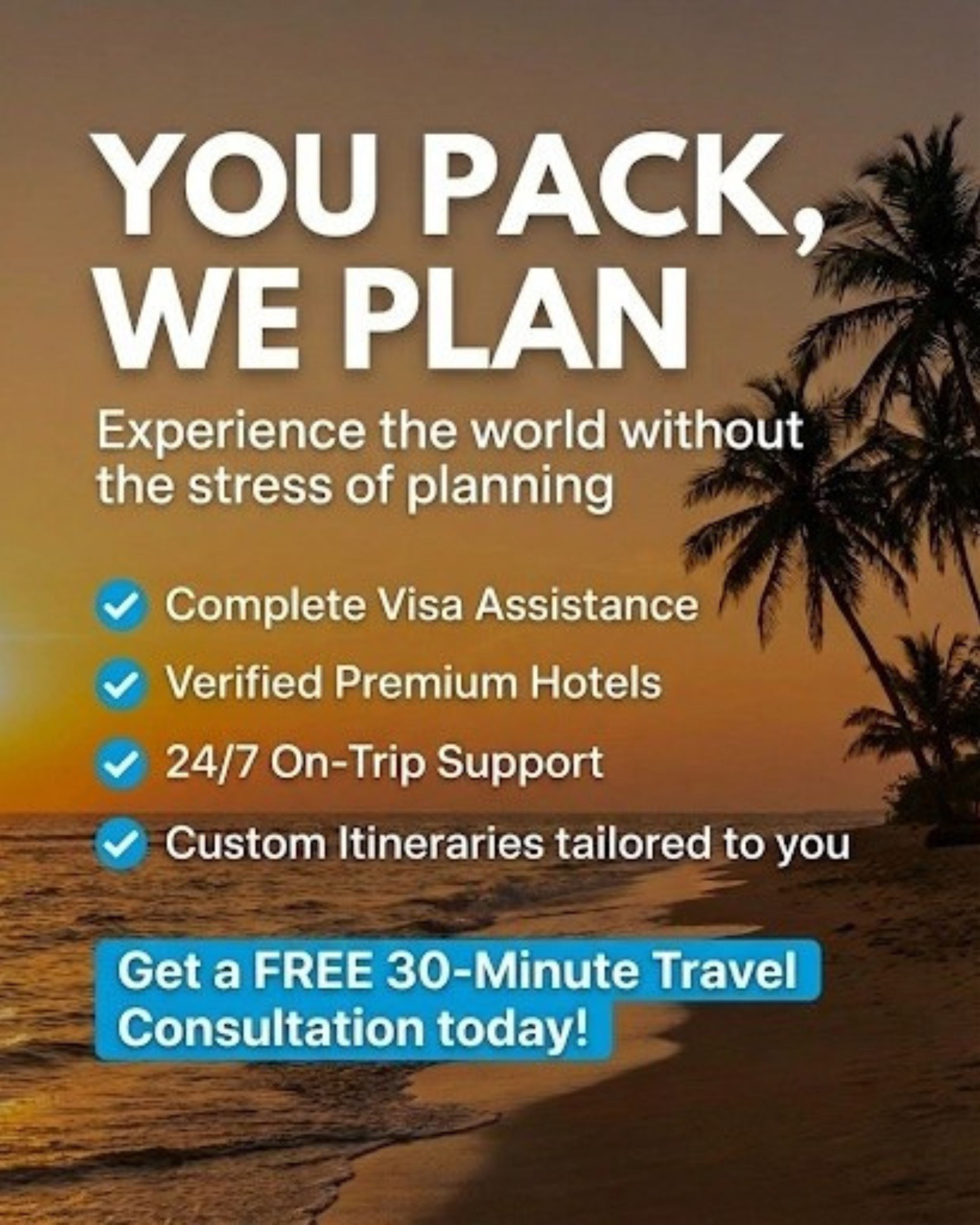 Stunning vacation destination and beach promoted through automated social media content