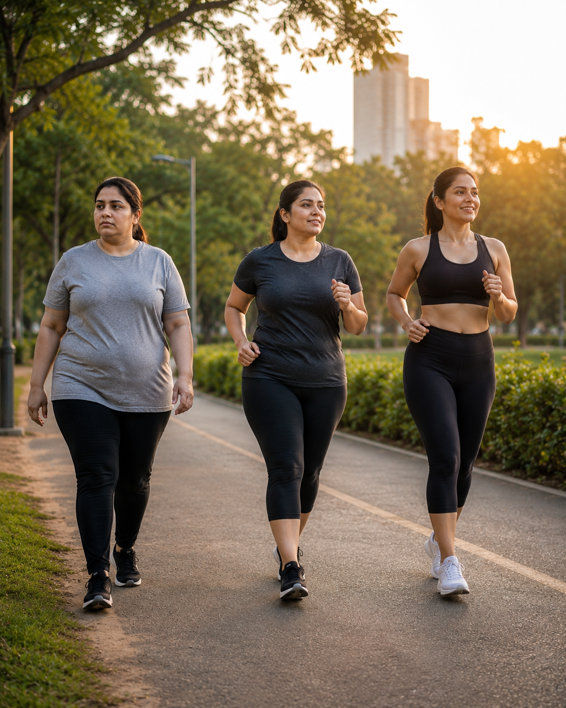 Cozy weight loss body transformation interior promoted through automated social media content