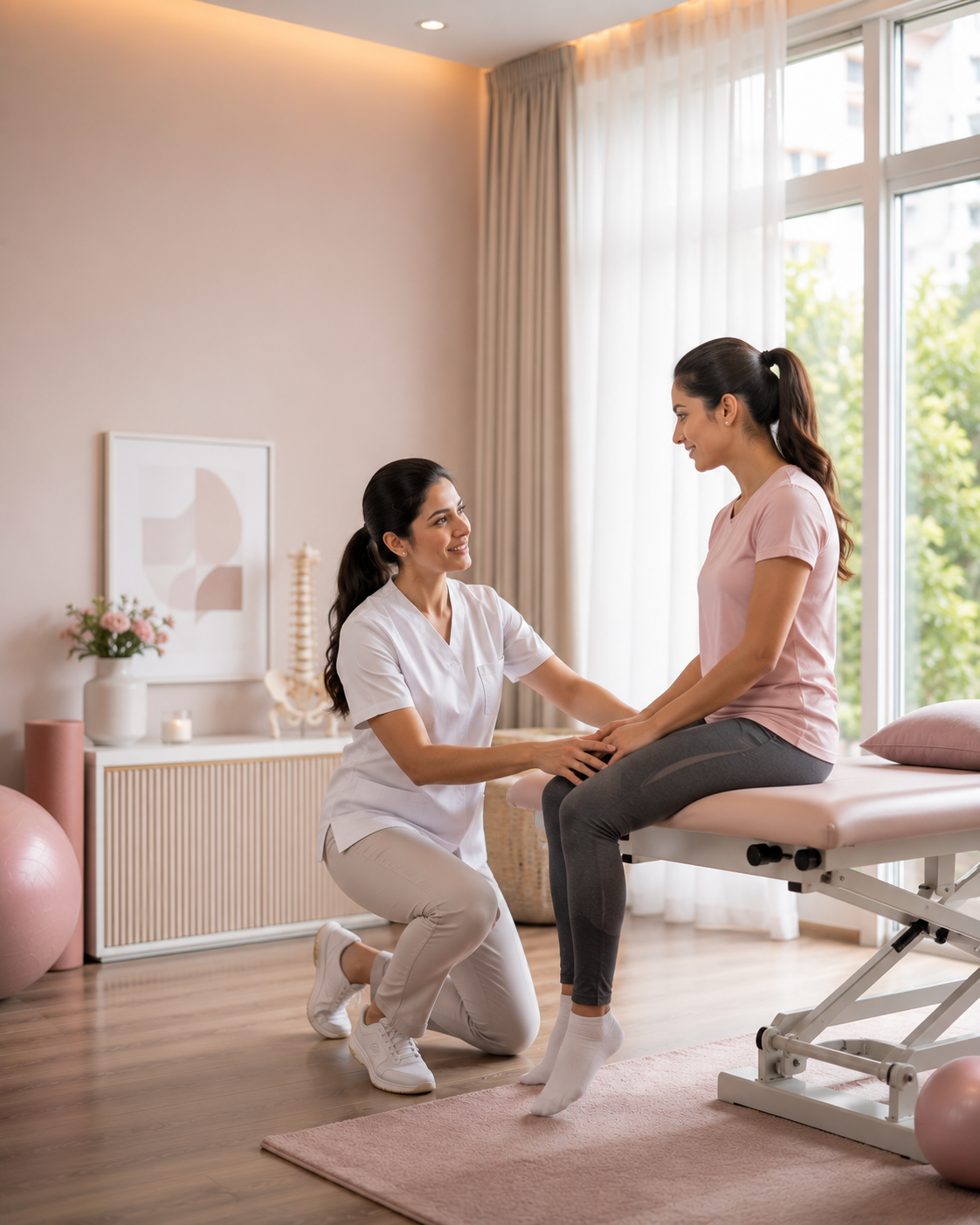 Physiotherapy session content for physiotheraphy social media automation