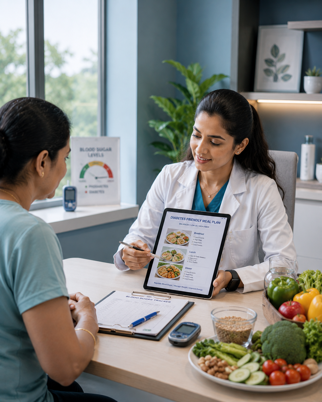Dietician clinic ambience content for dieticians social media automation