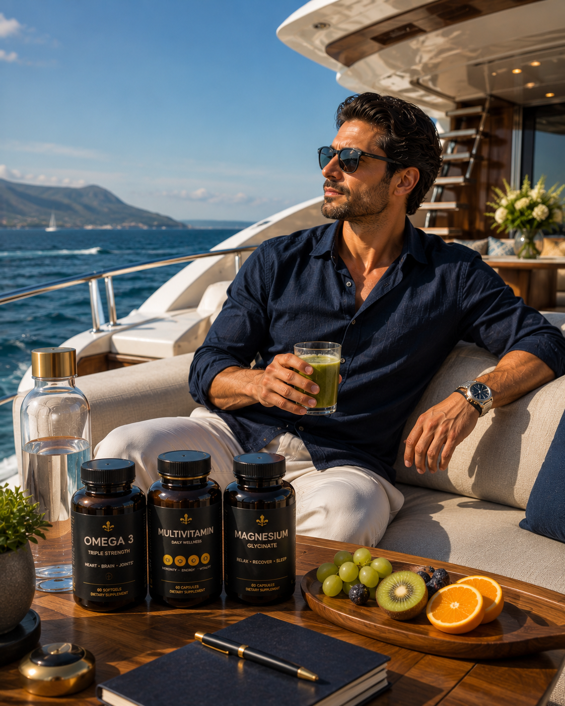 Expert advising on supplements, promoted via automated wellness supplements social media content
