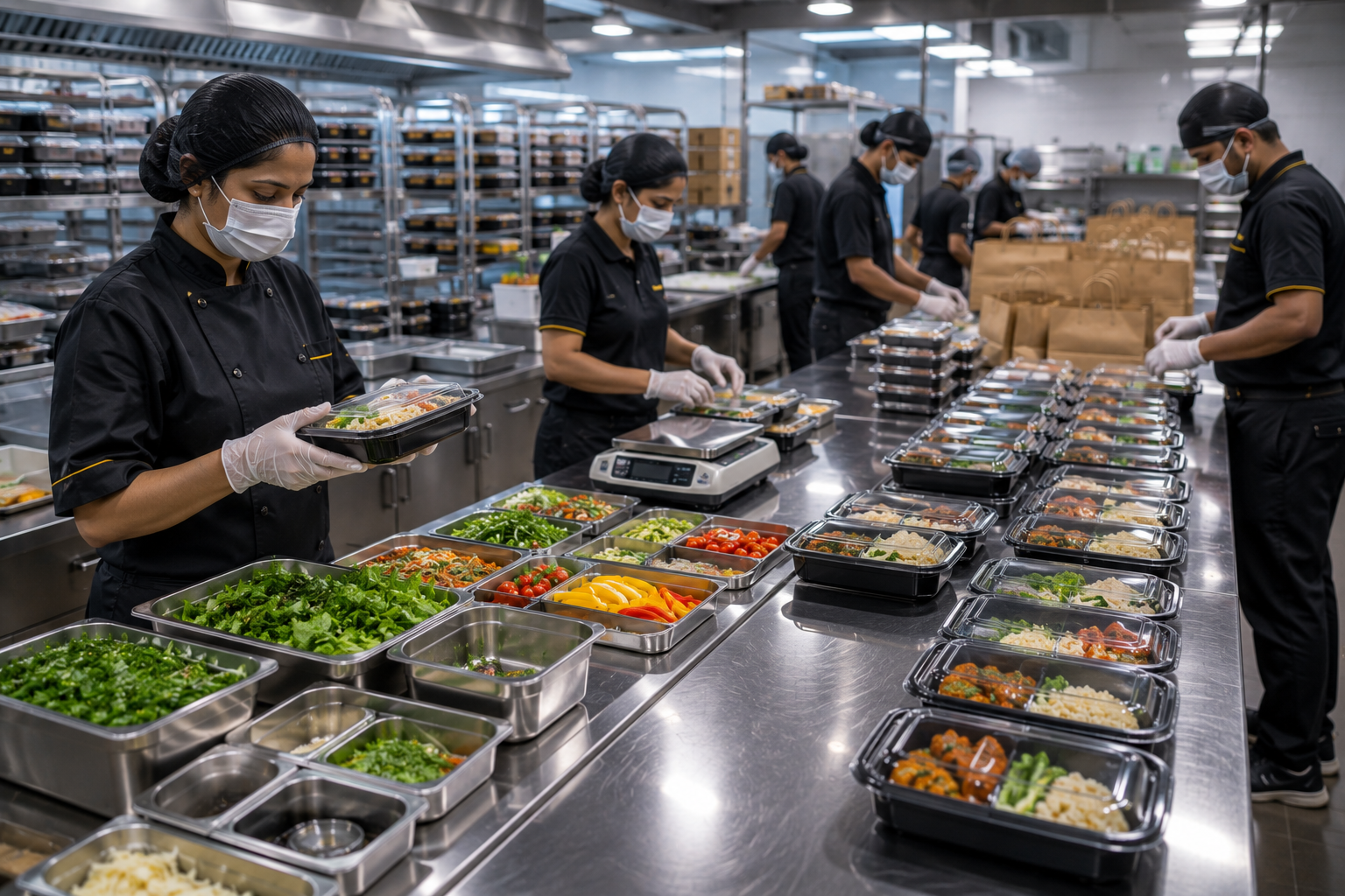 Fresh meal prep content for cloud kitchen social media automation