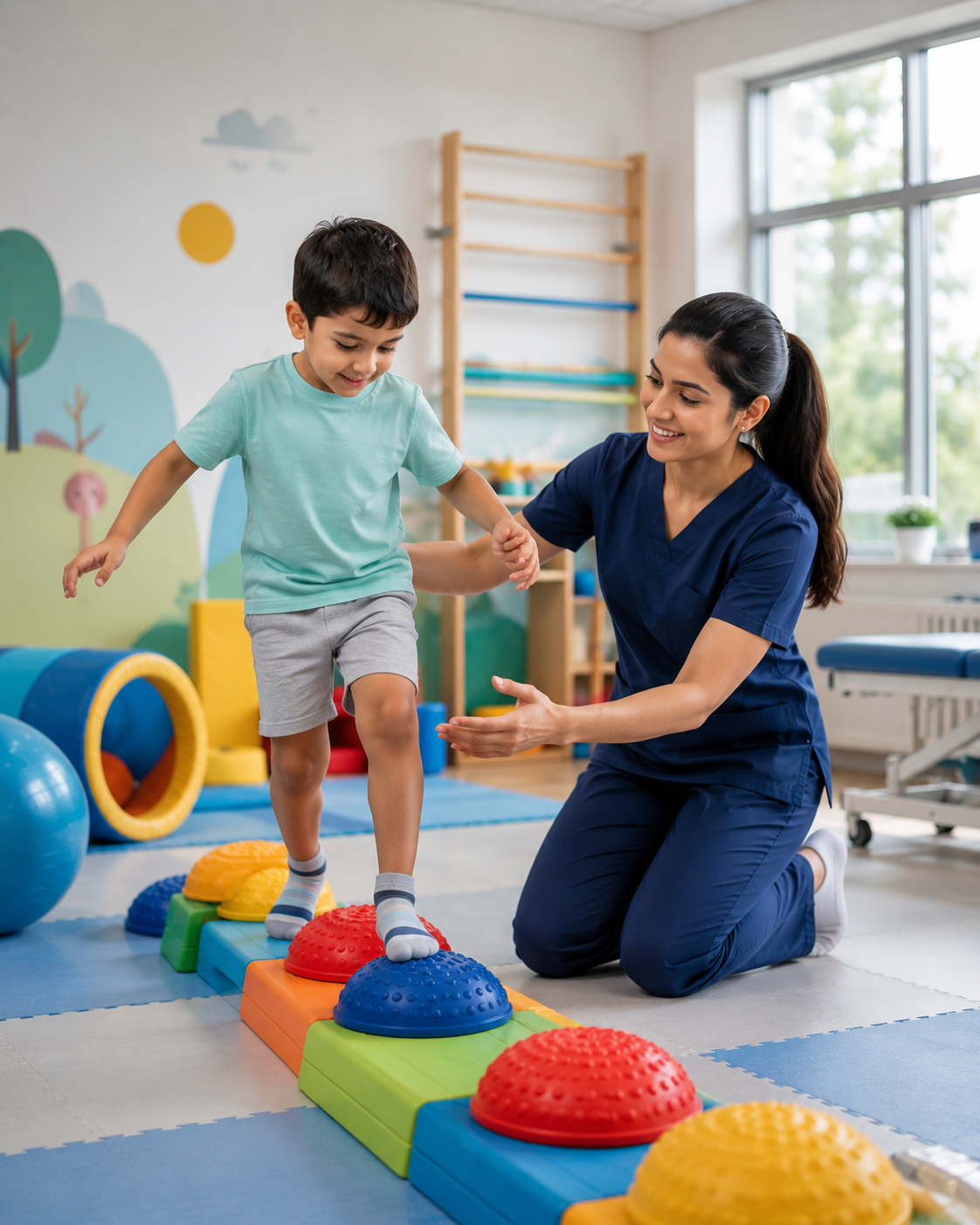 Therapy equipment content for physiotheraphy social media automation