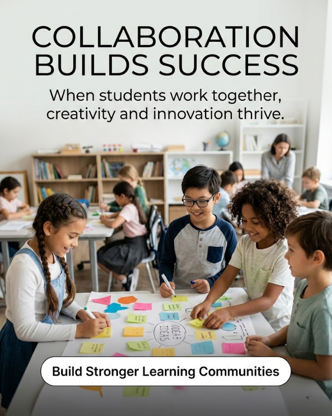 Student achievement content for education social media automation