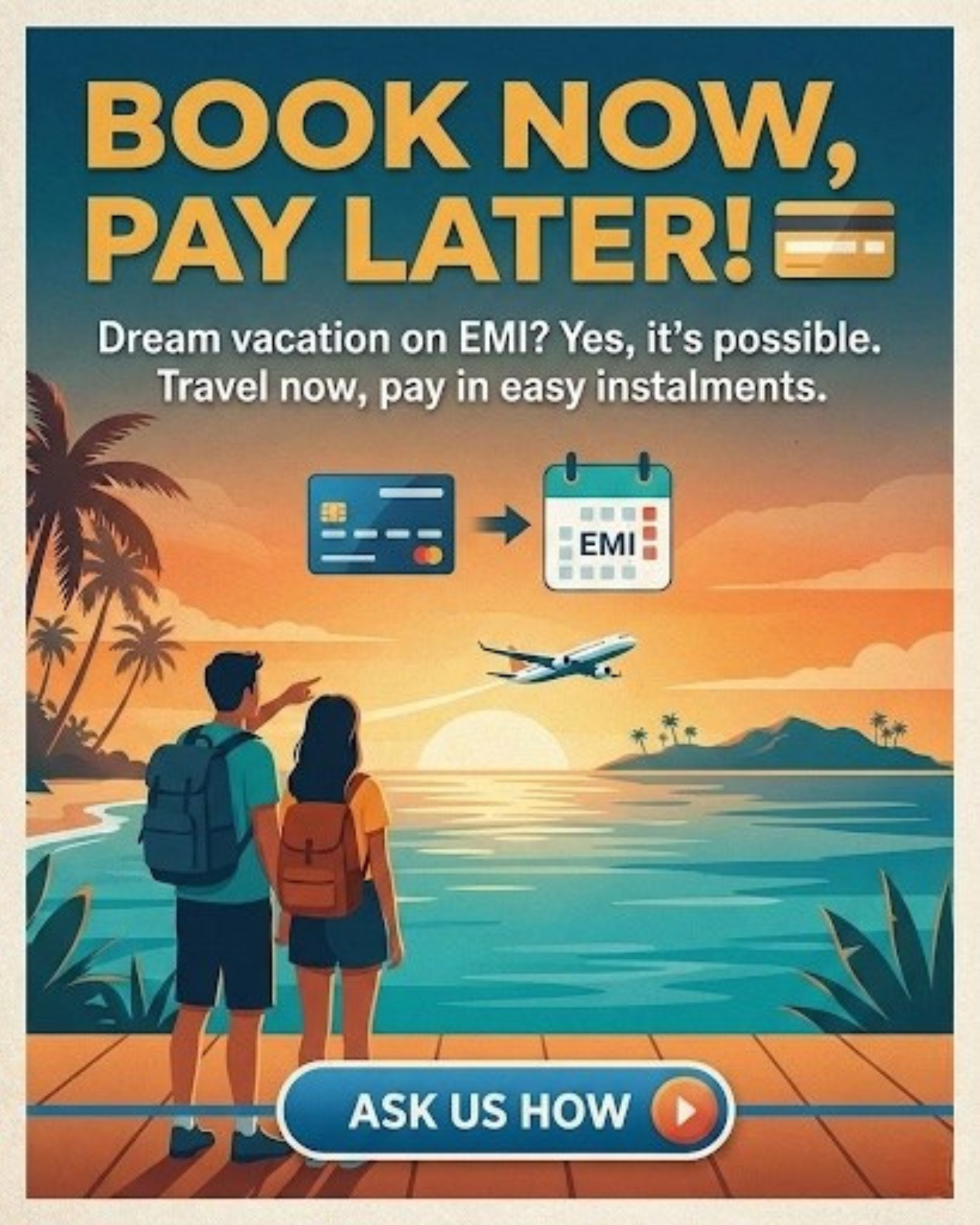 Luxury cruise ship at ocean sunset for travel agency social media automation