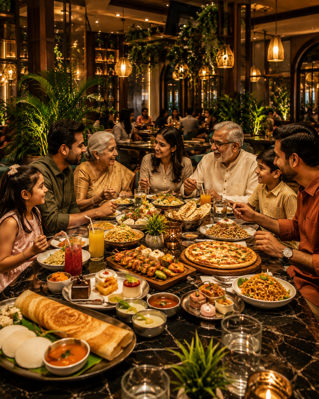 Signature veg dish content for veg multicuisine restaurant social media automation