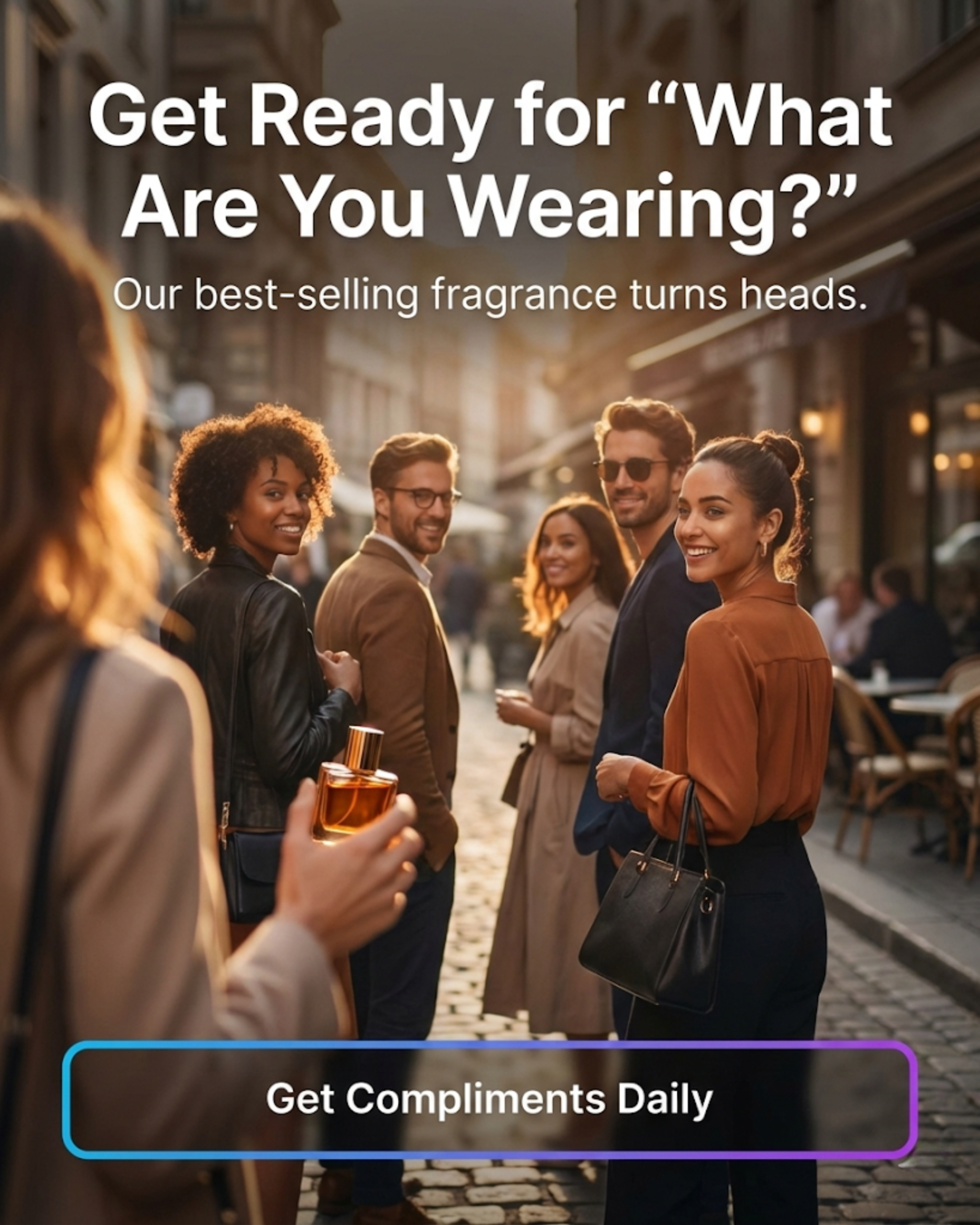 Elegant perfume boutique ambience content for perfume social media automation