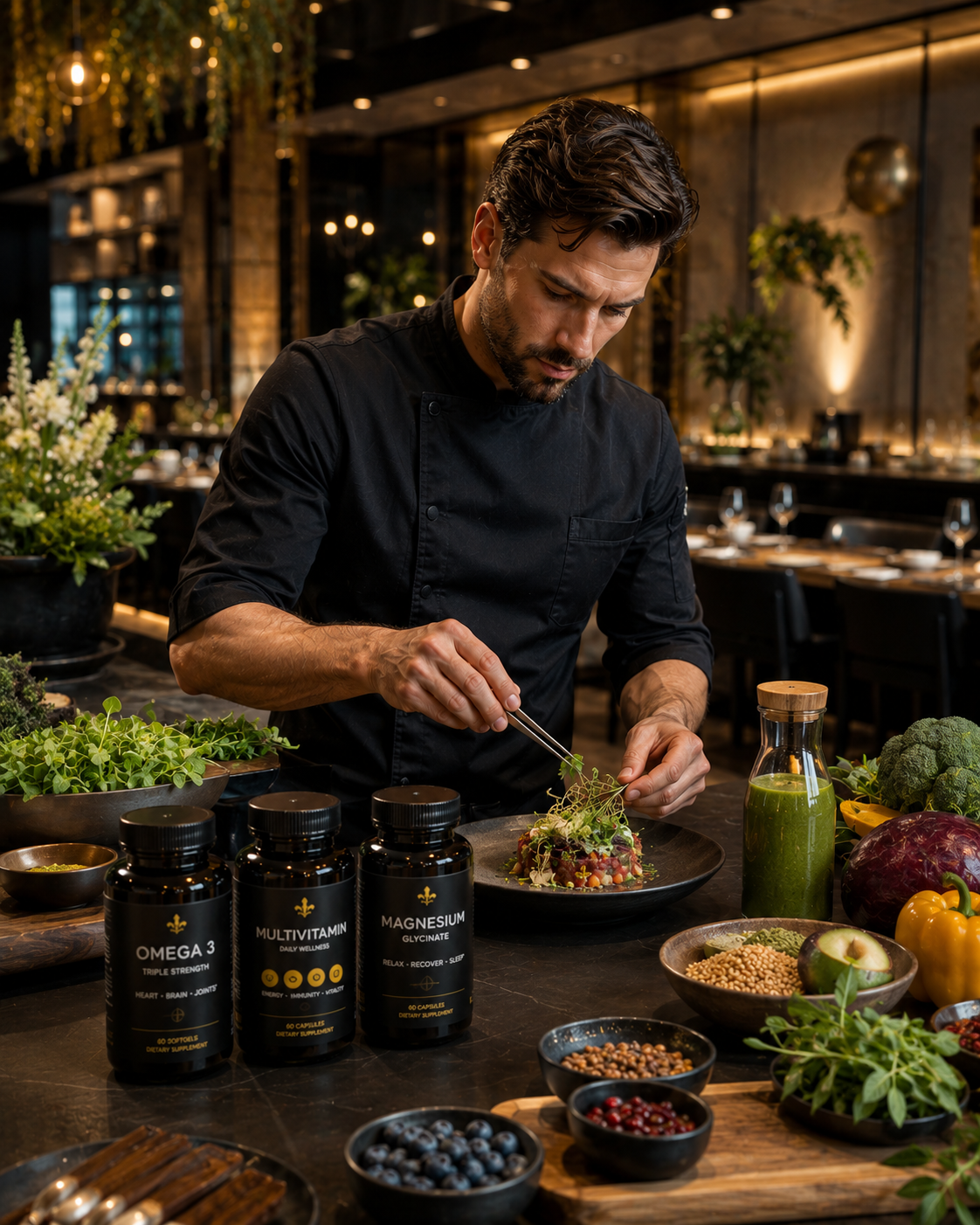 Vitamins and minerals content for wellness supplements social media automation