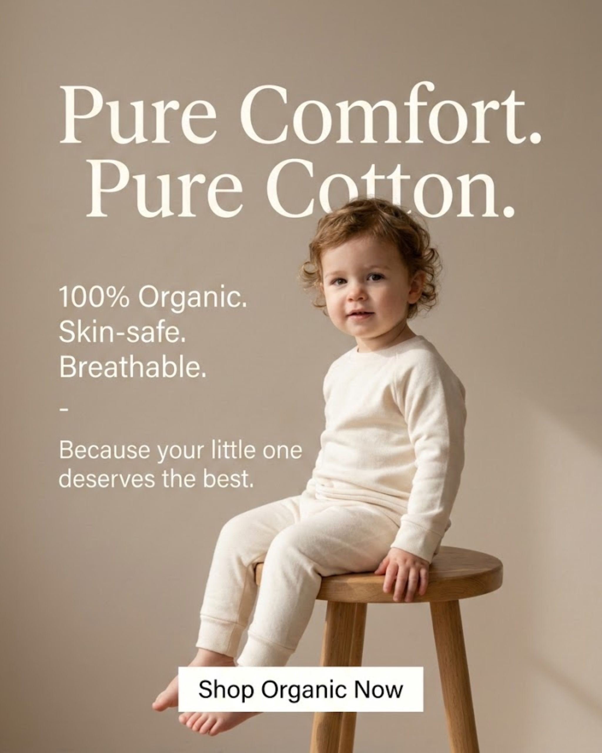 Kids clothing boutique collection promoted via automated social media content