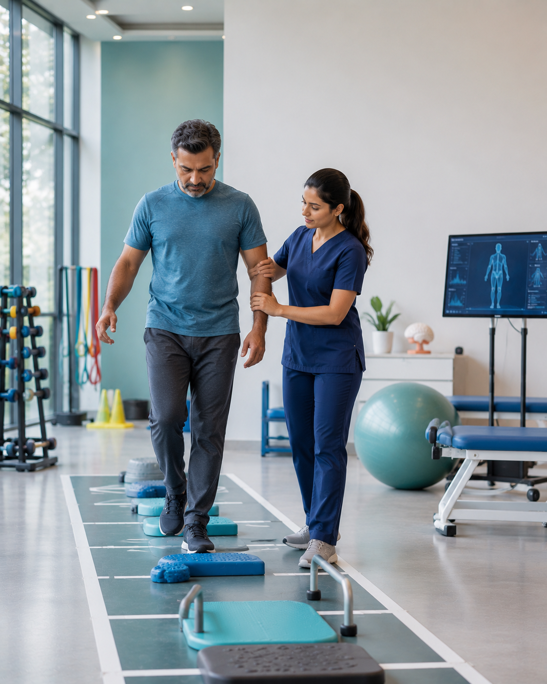 Physiotheraphy interior content for physiotheraphy social media automation