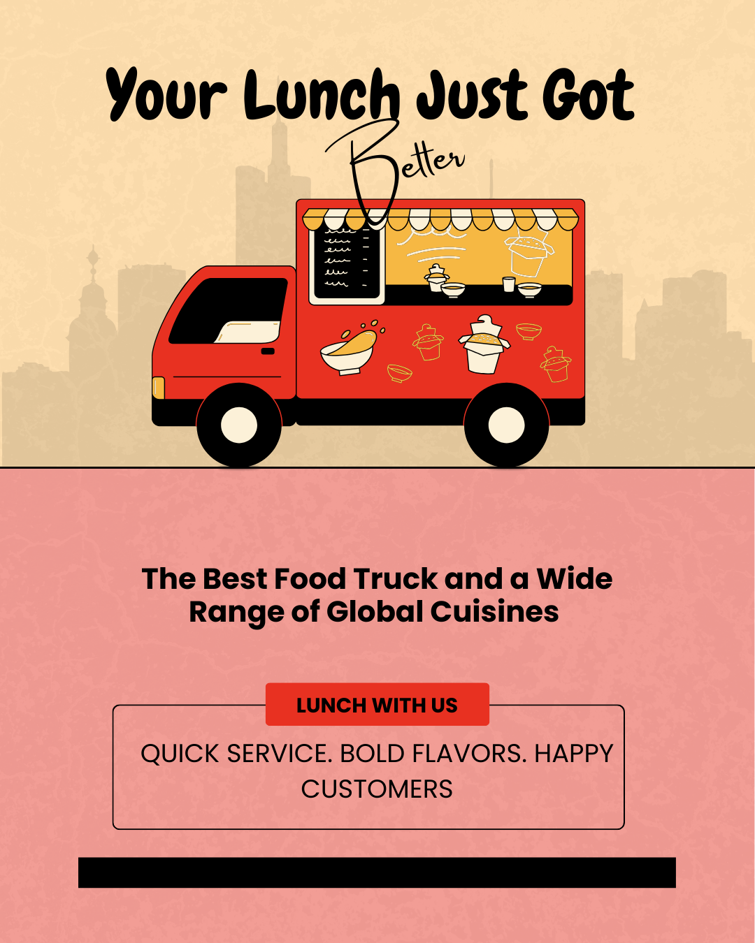 Weekend offer content for food truck social media automation