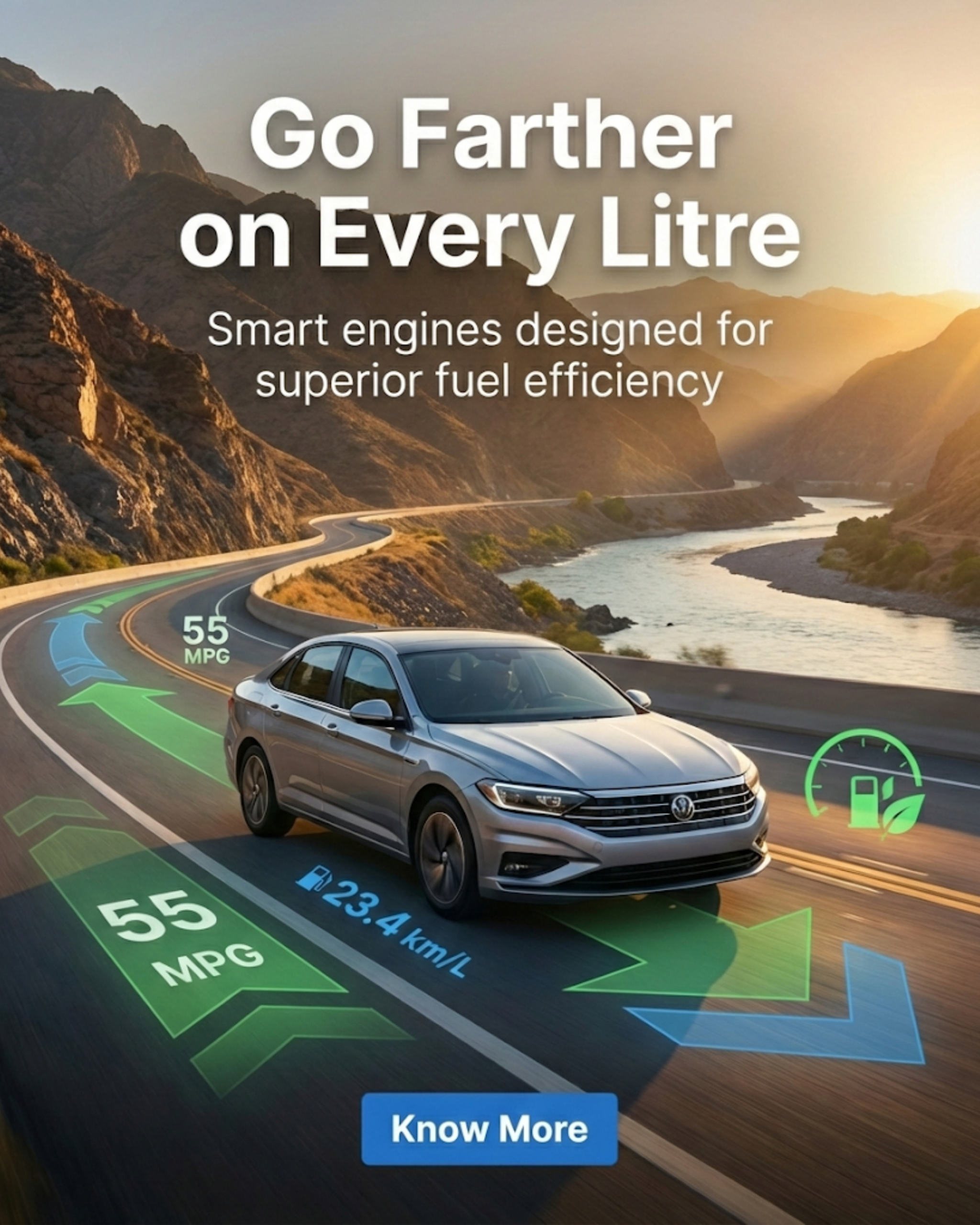 New SUV model launch spotlight inside car showroom for social media automation