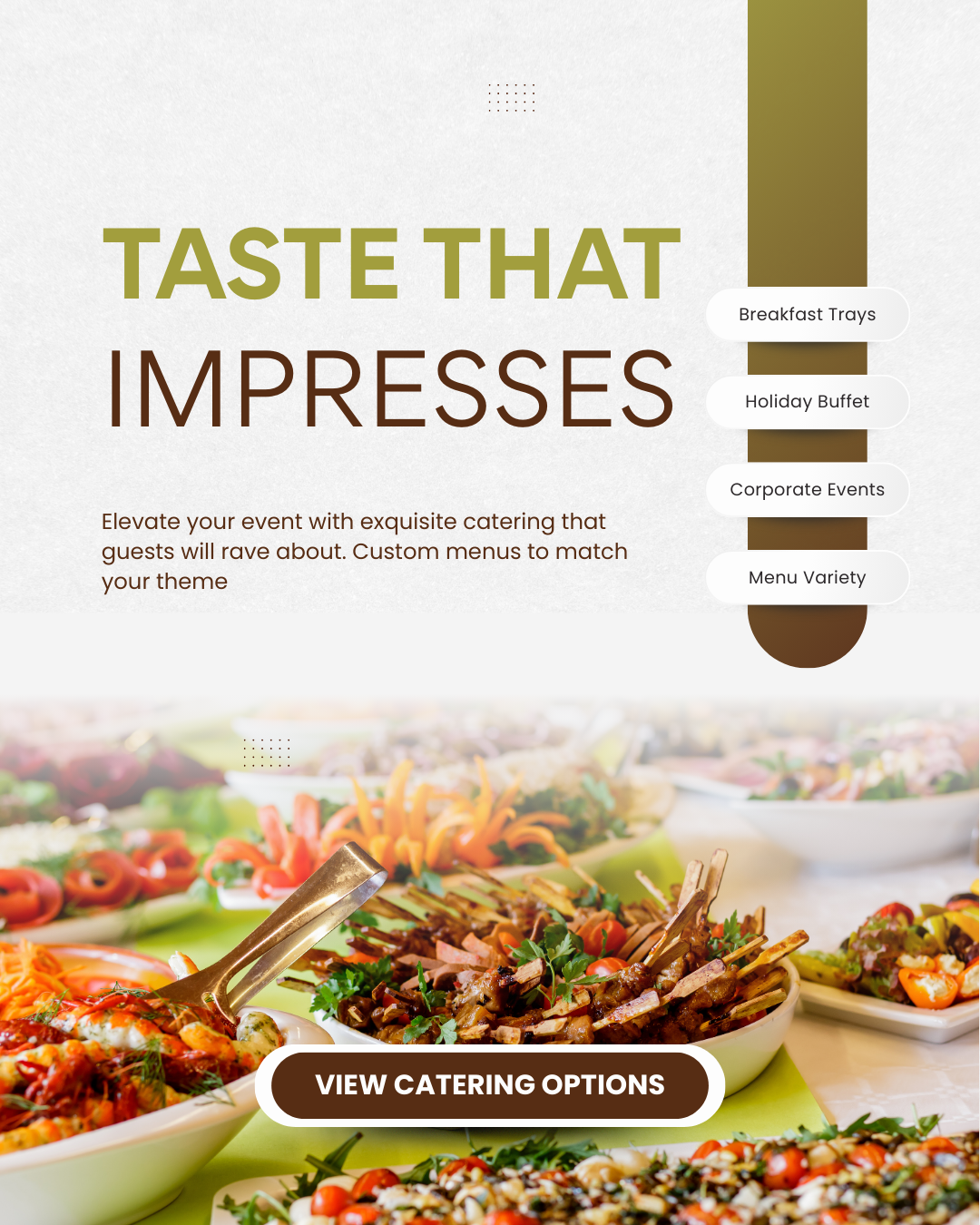 Weekend offer content for catering social media automation
