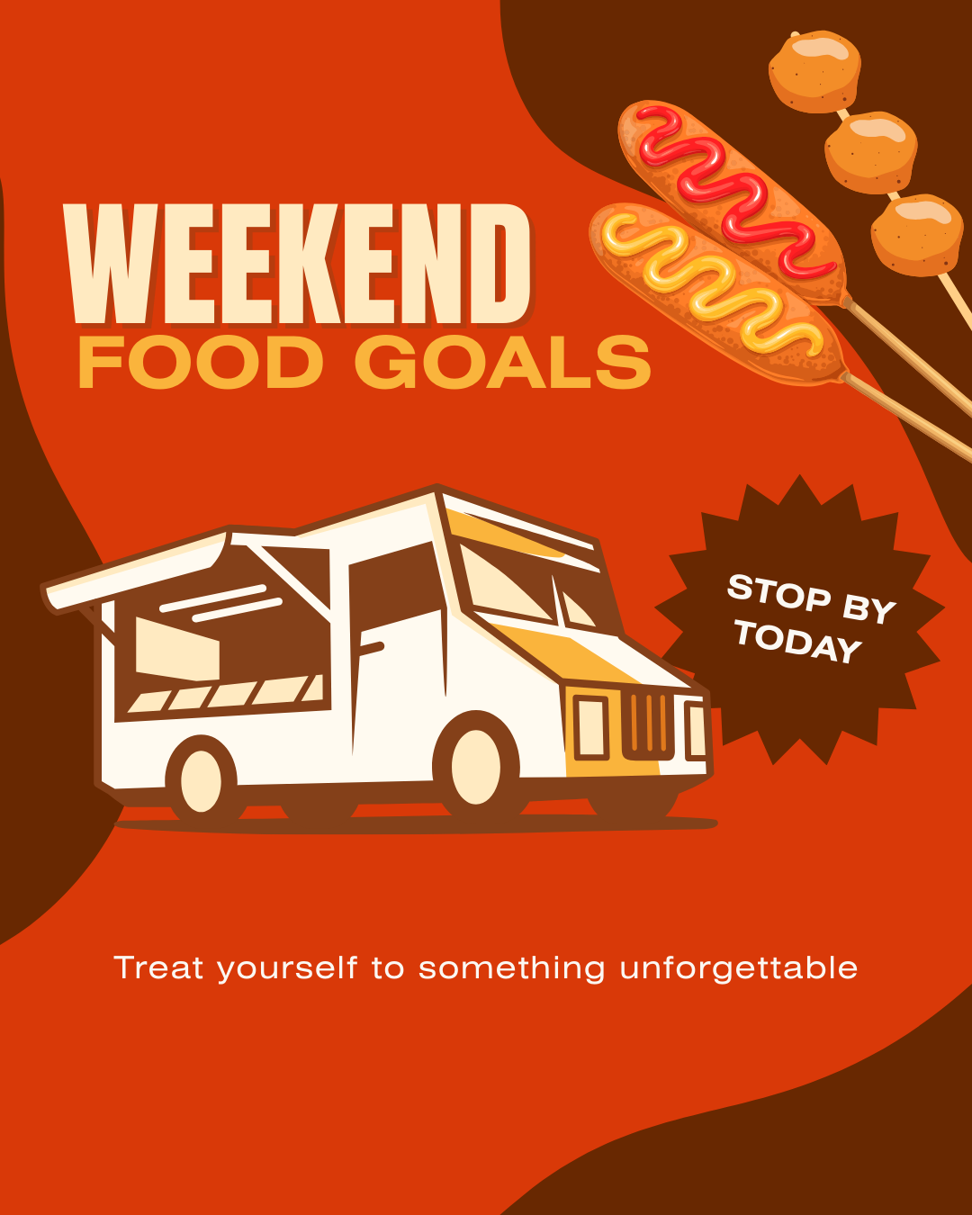 Brunch plate content for food truck social media automation