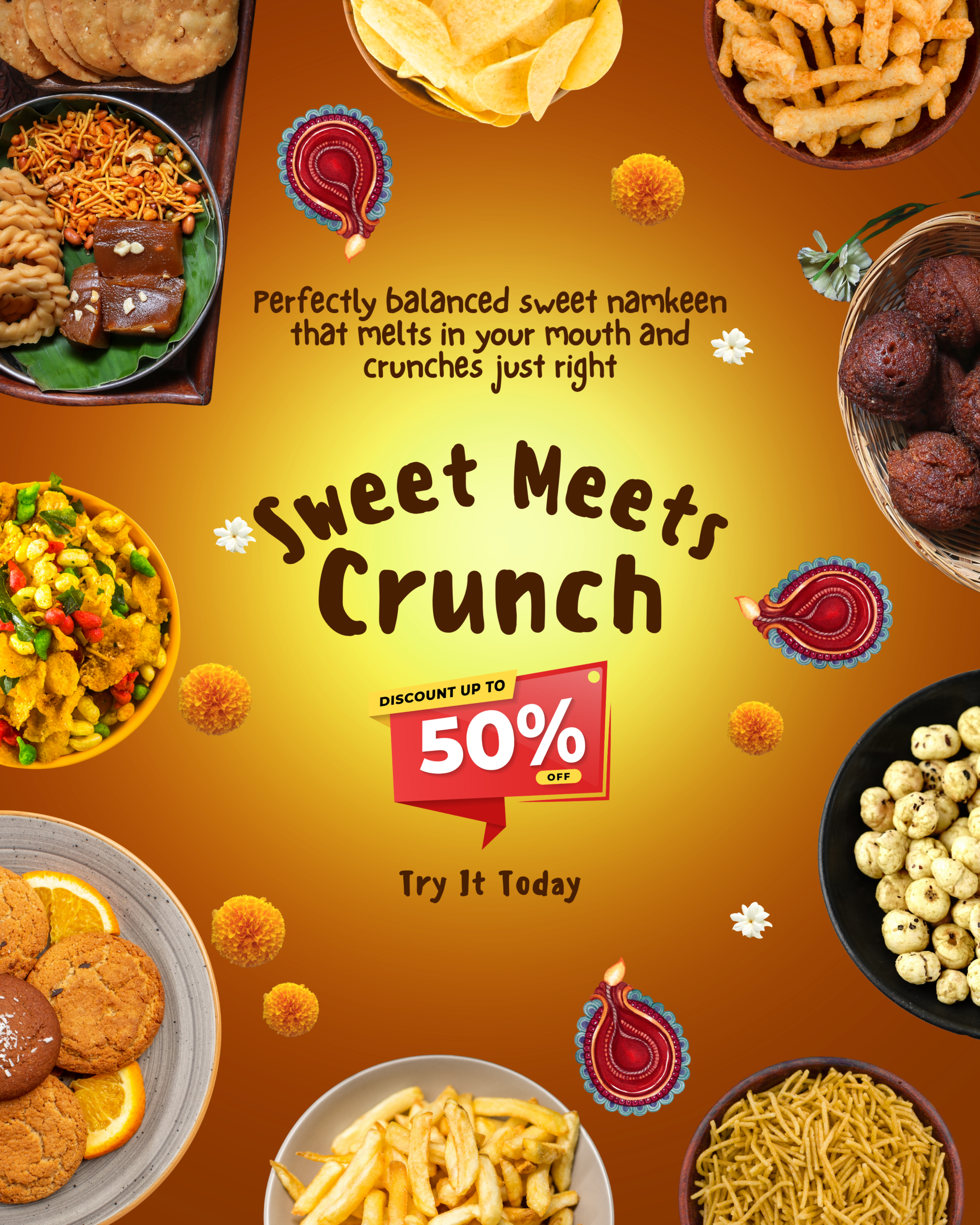 Weekend offer content for namkeen social media automation