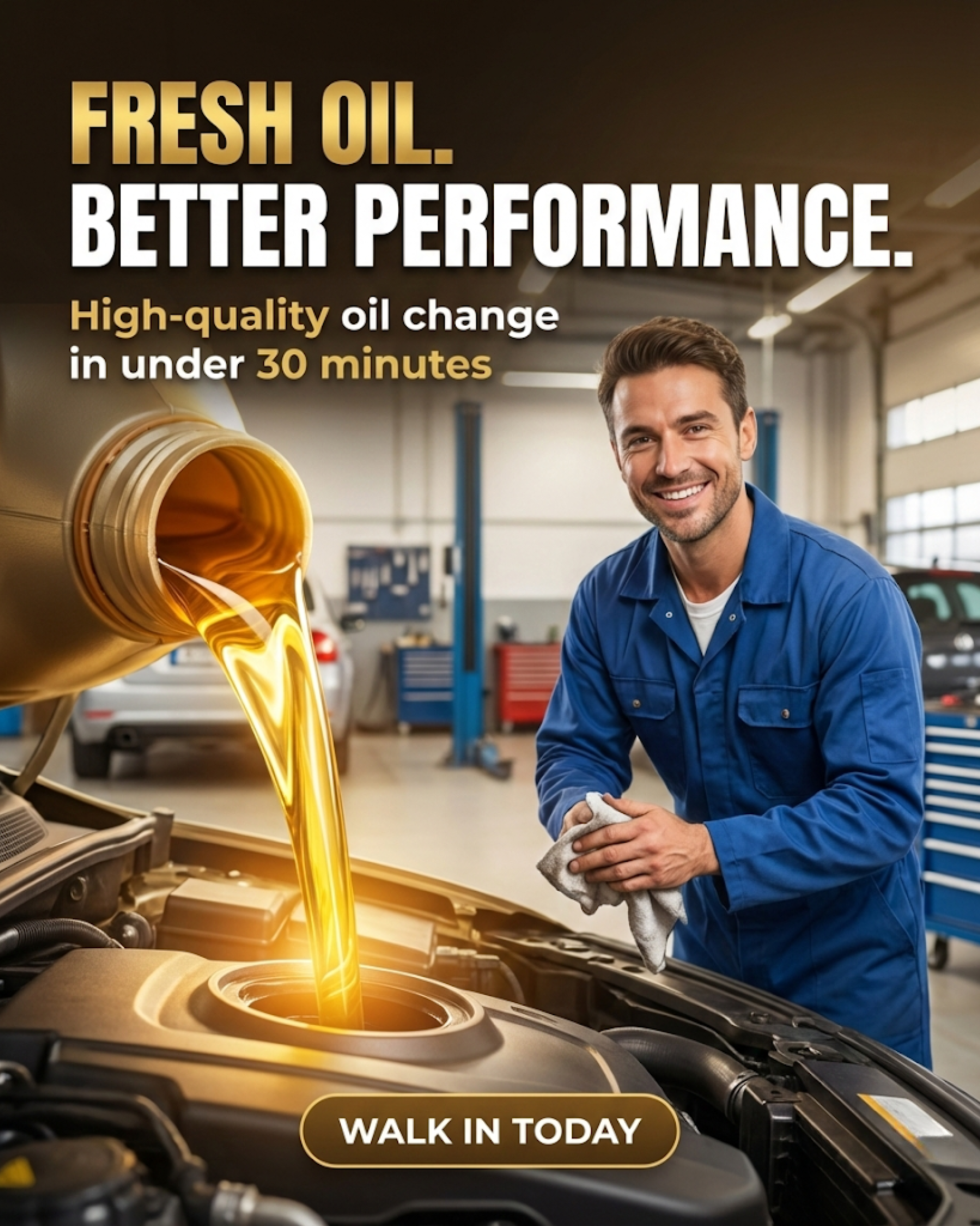 Technician testing car battery voltage with a multimeter...