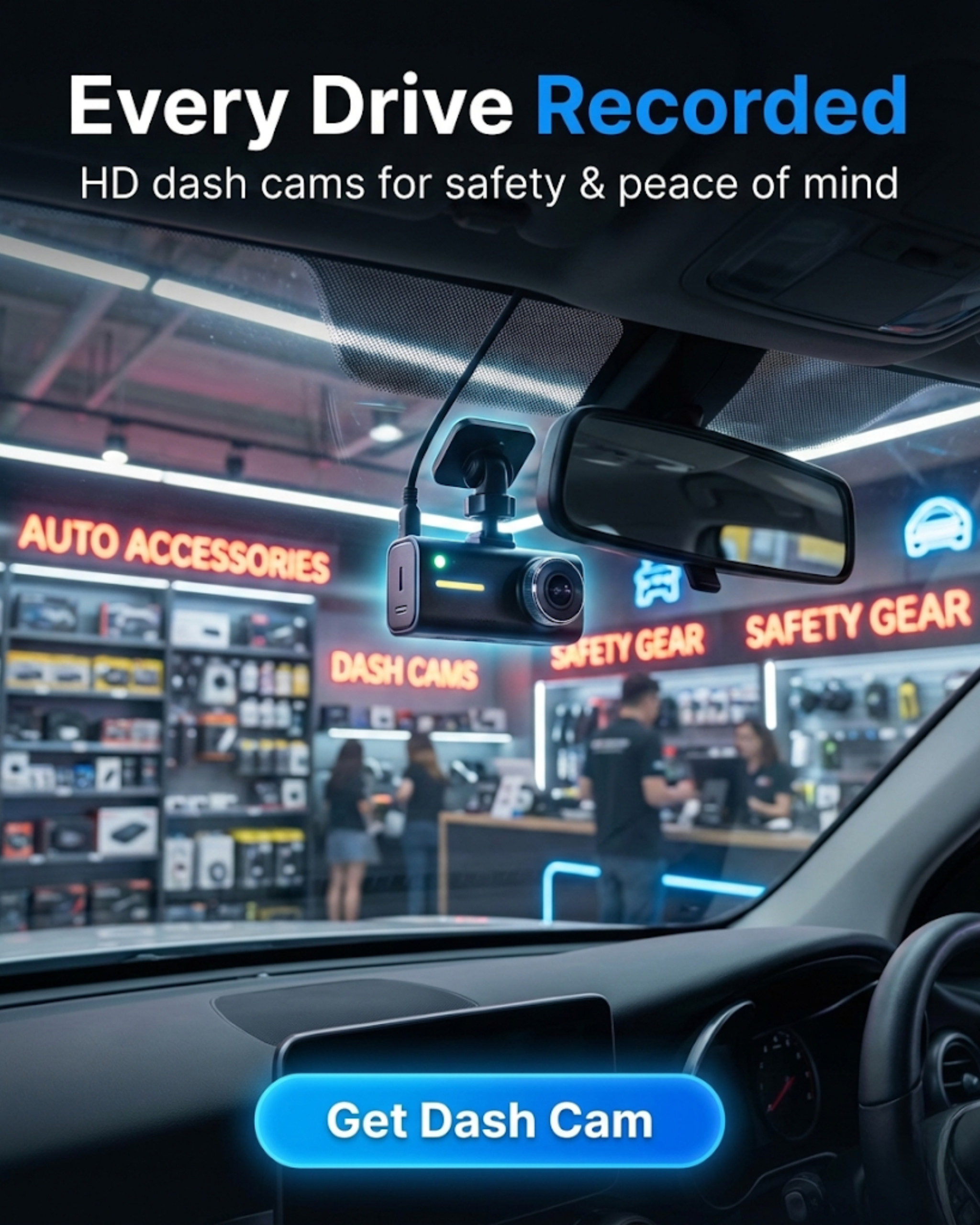 Glowing custom LED ambient lighting inside a car dashboard...