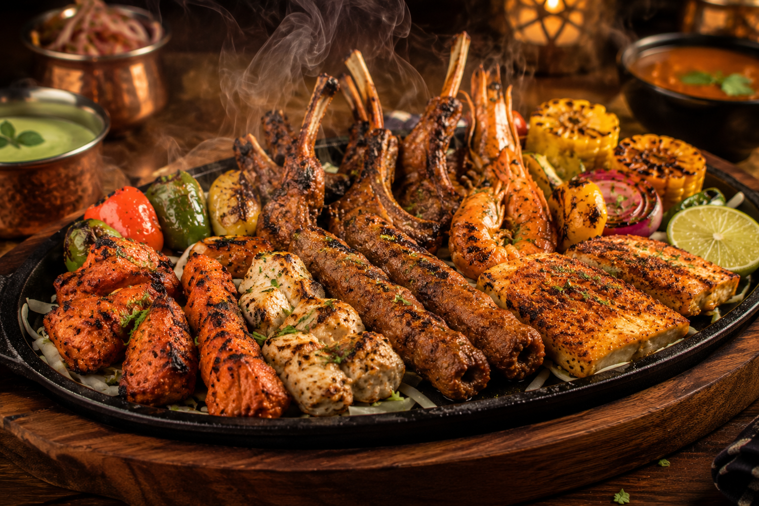 Main course content for non-veg restaurant social media automation