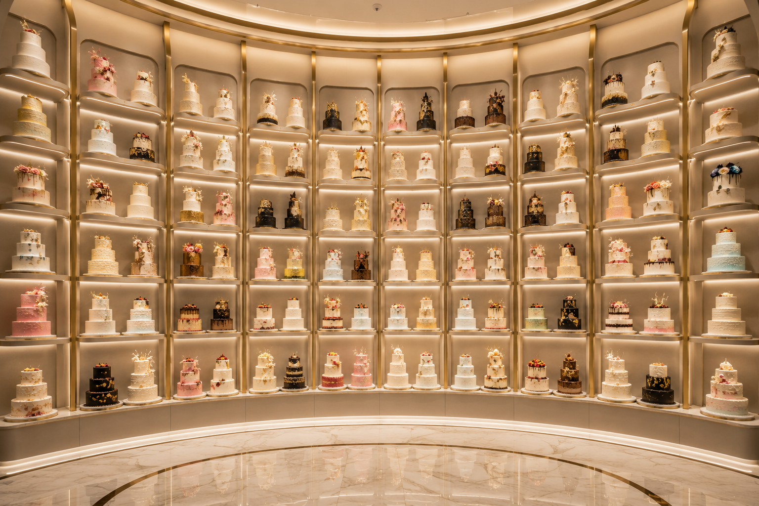 Bakery showcase content for cake social media automation