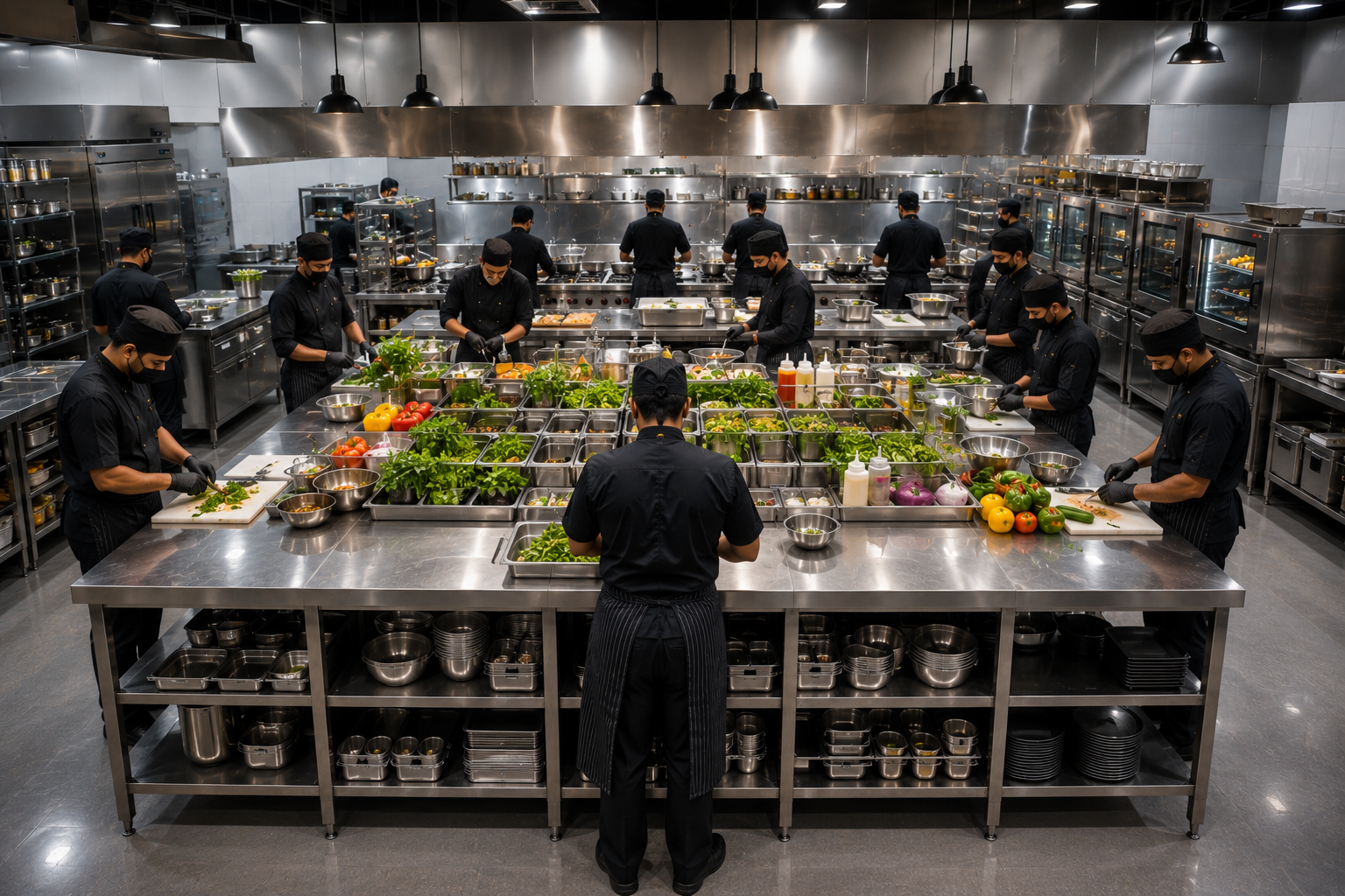 Cloud Kitchen interior content for cloud kitchen social media automation