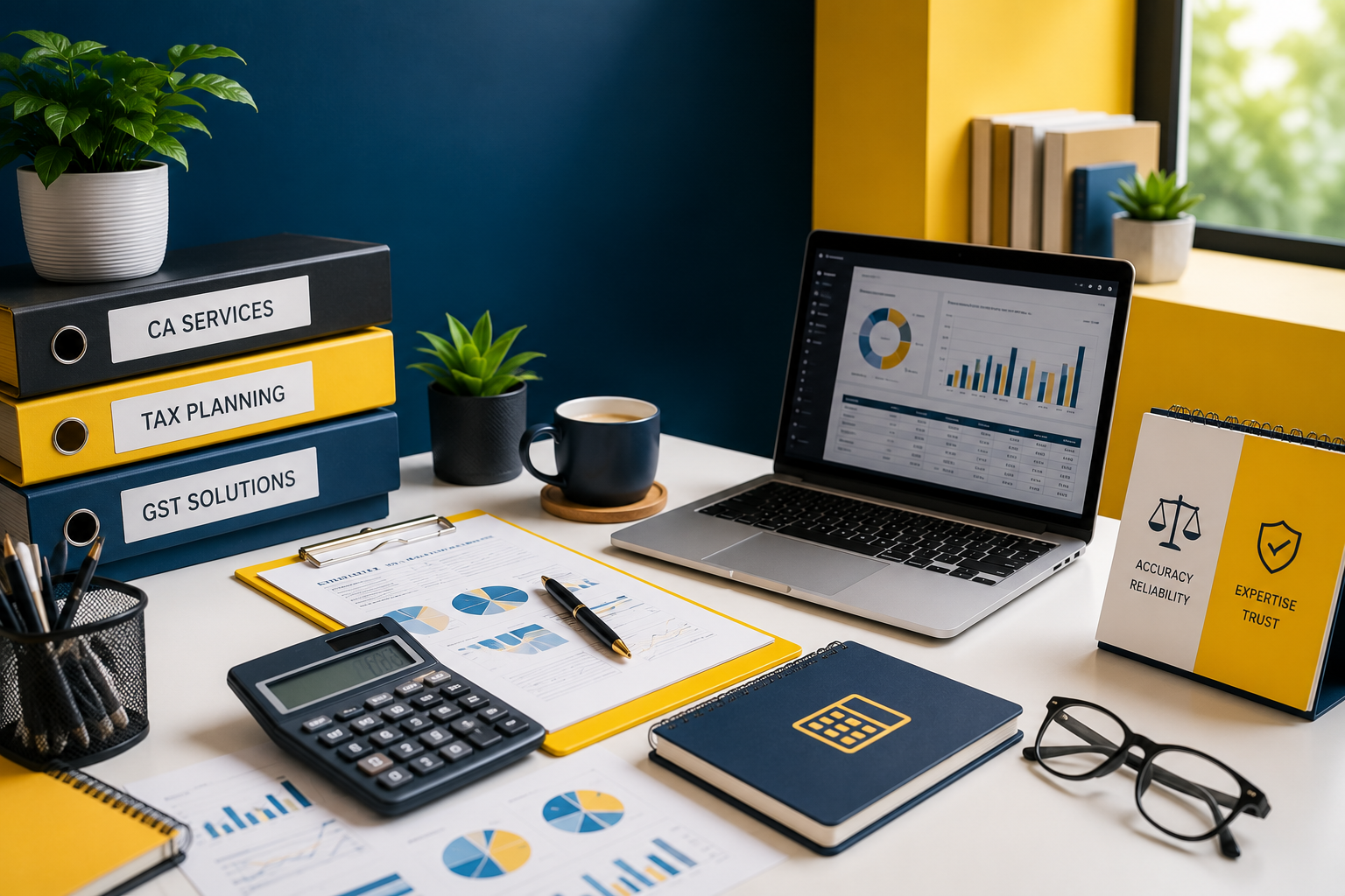 CA, Tax, and GST Services digital marketing and automated content posting