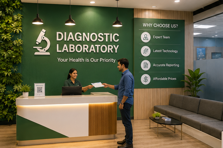 Modern laboratory testing equipment and blood sample handling promoted through automated content