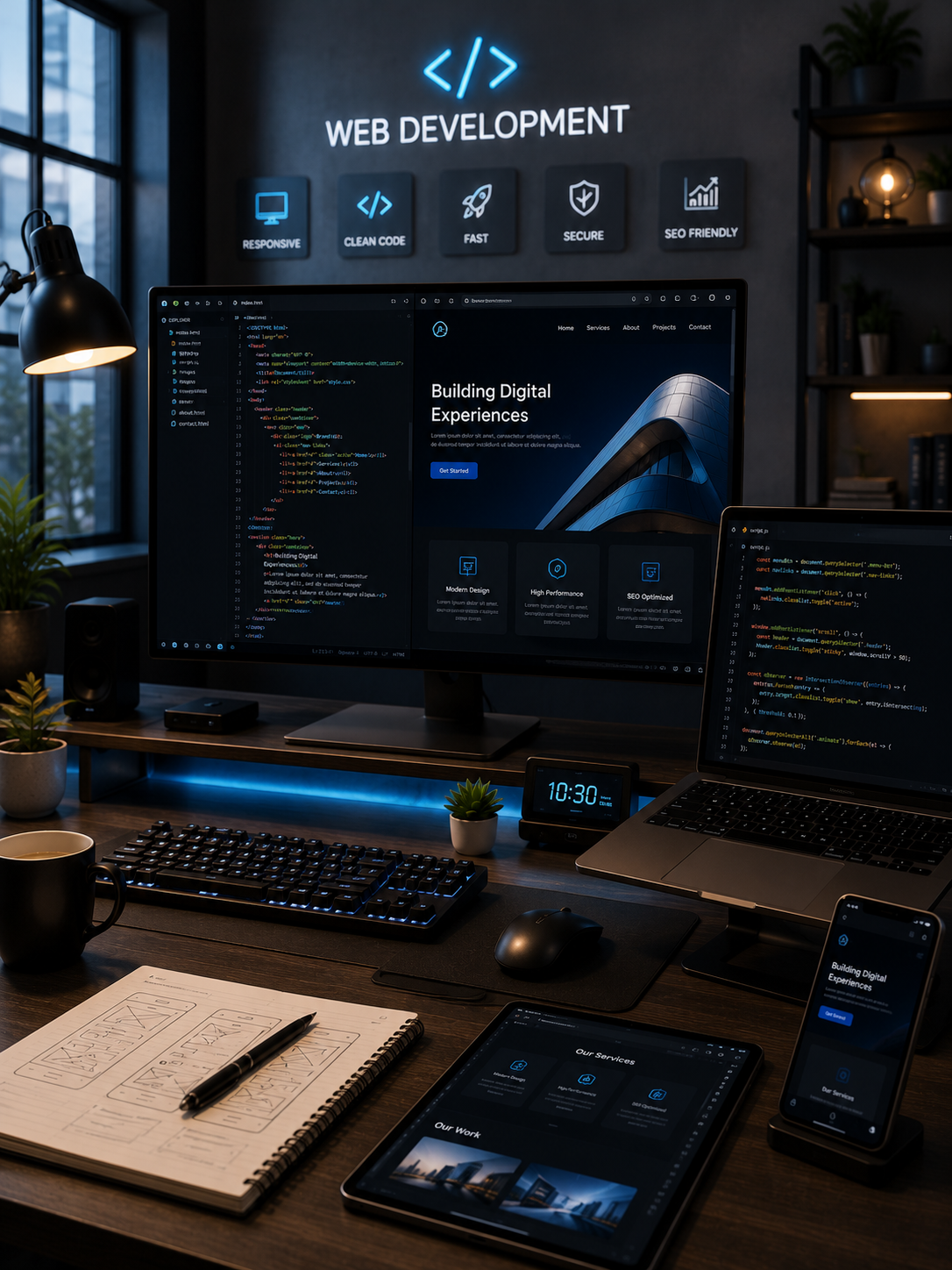 Website Development Social Media Automation social post preview