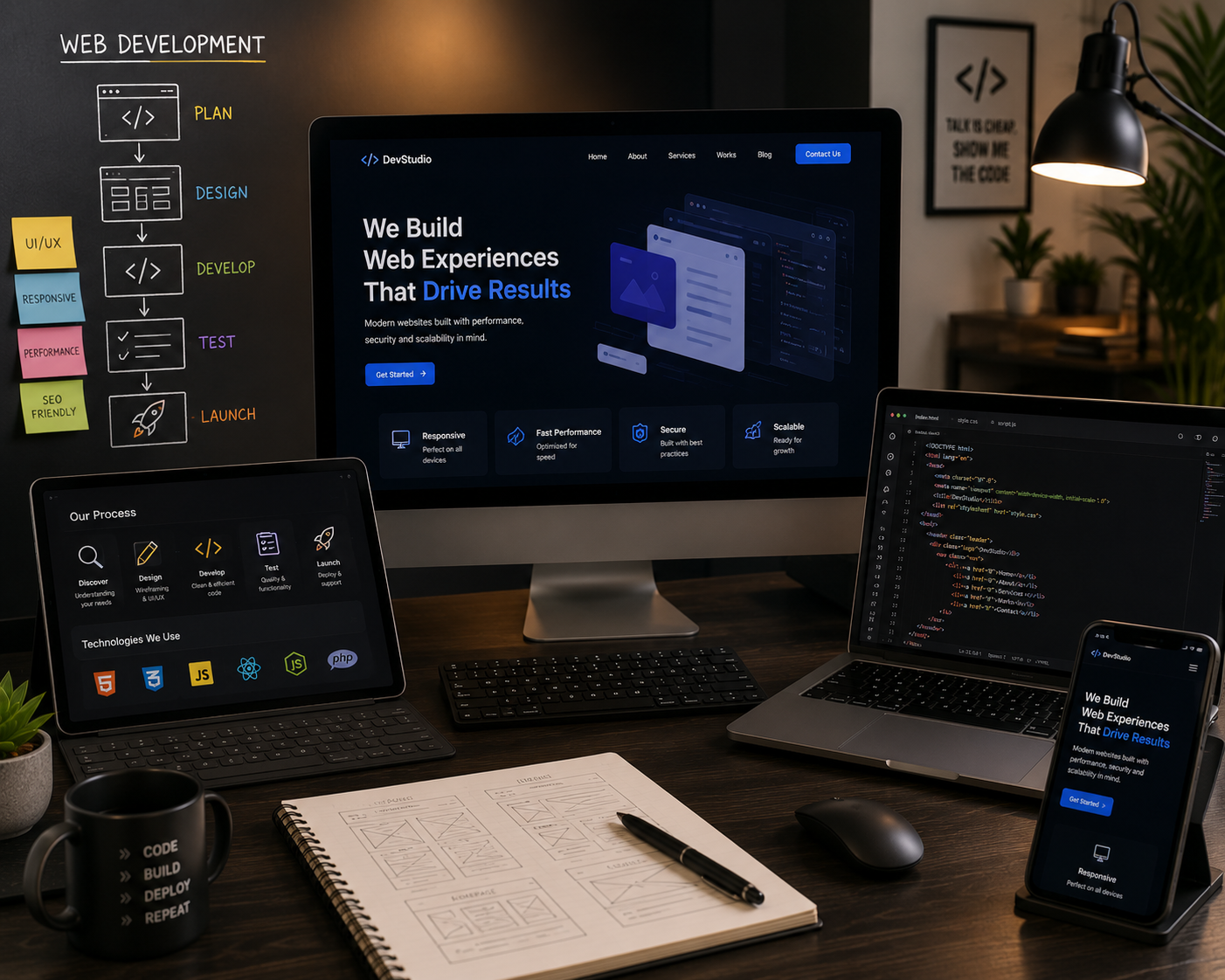Custom E-Commerce Build for Web Development social media automation
