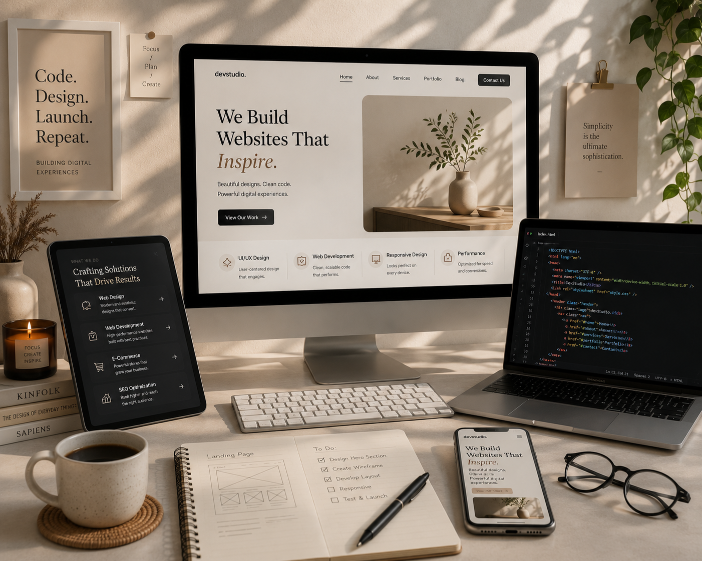 UI UX Design Wireframes for Web Development social media automation