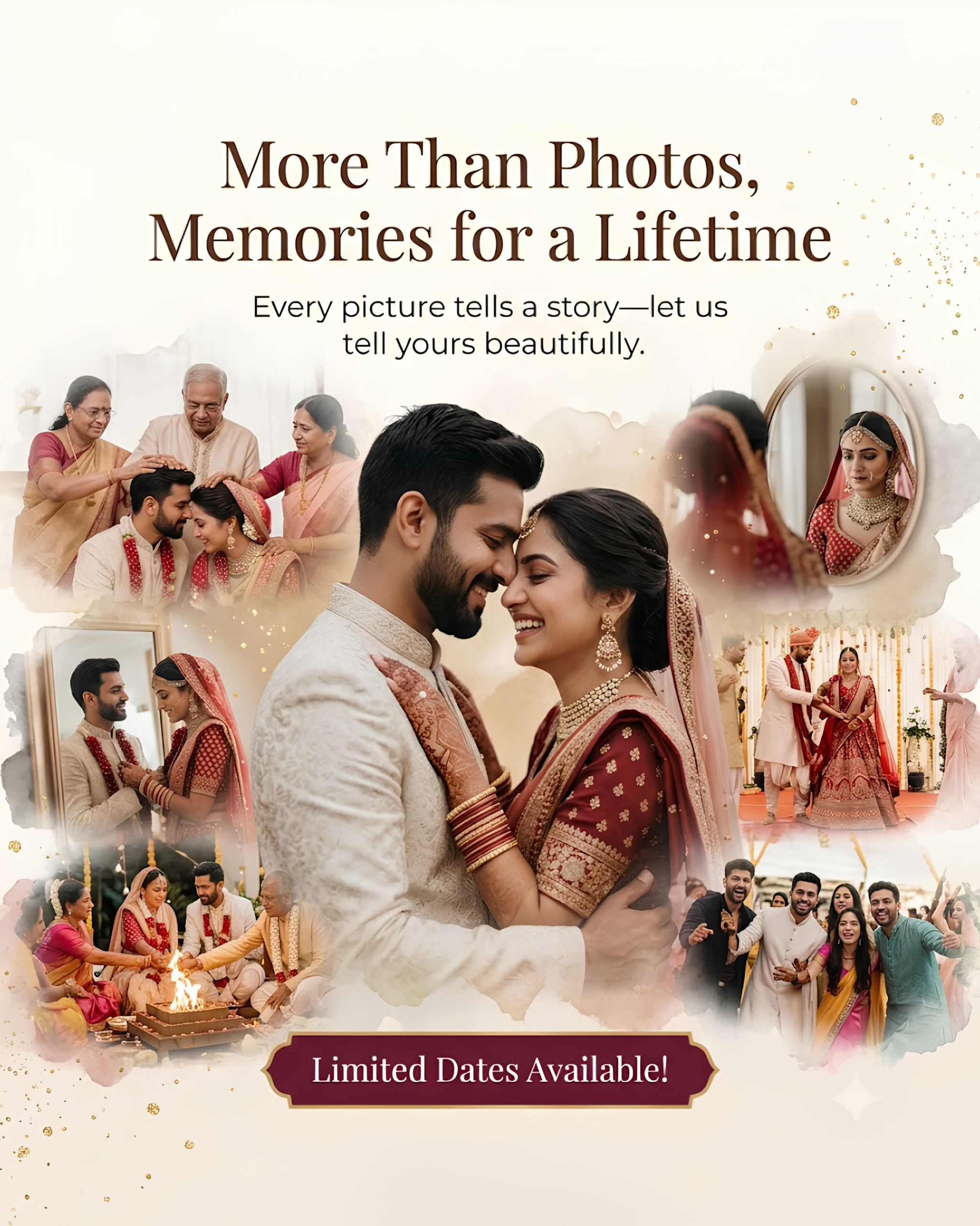 Early bird booking promotion for wedding photographers social media automation