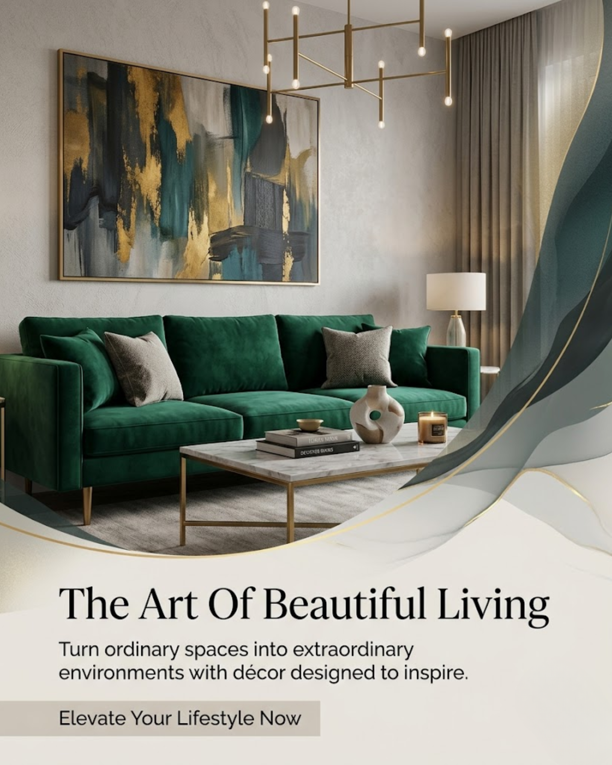 Home styling content for home decor brand social media automation