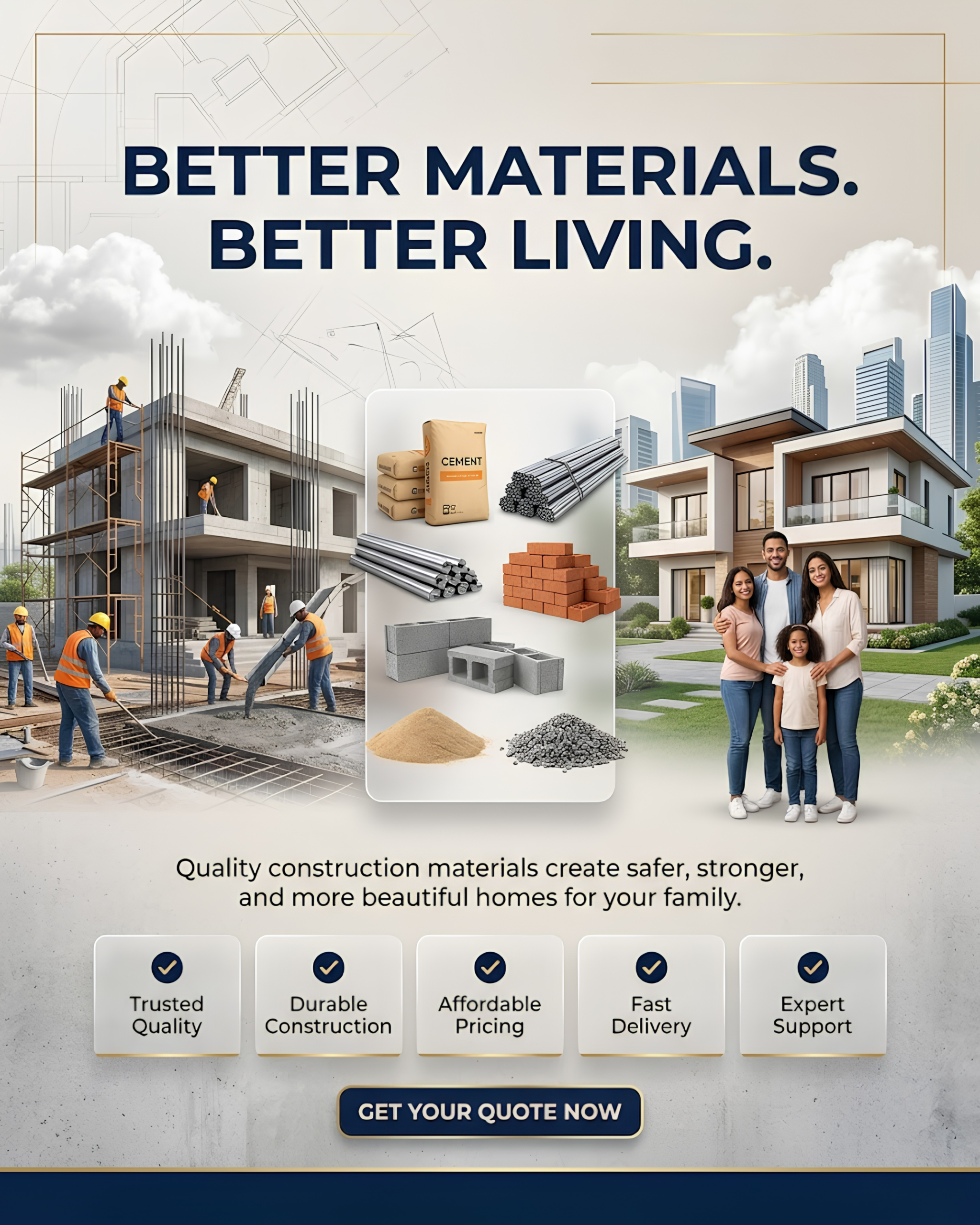 Construction Materials social media automation for B2B lead generation