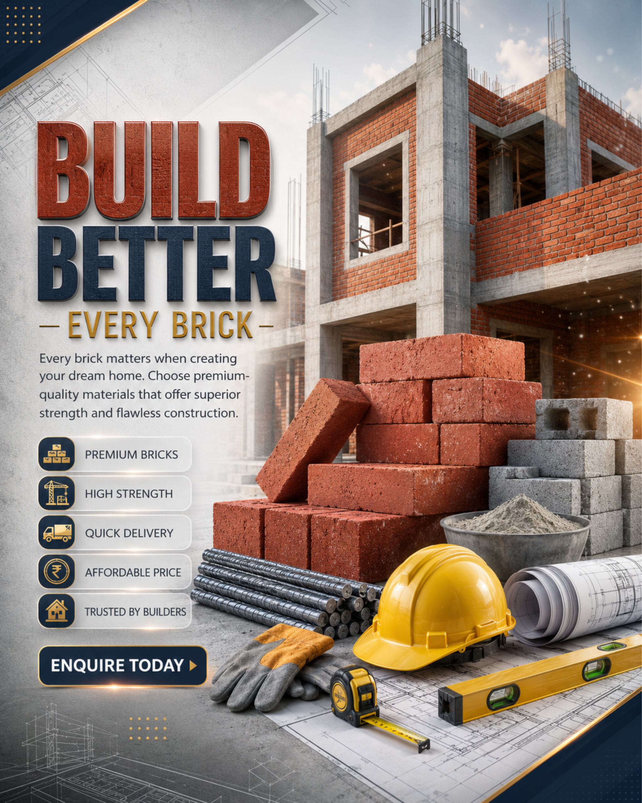 Business Supply Posts content for Construction Materials social media automation